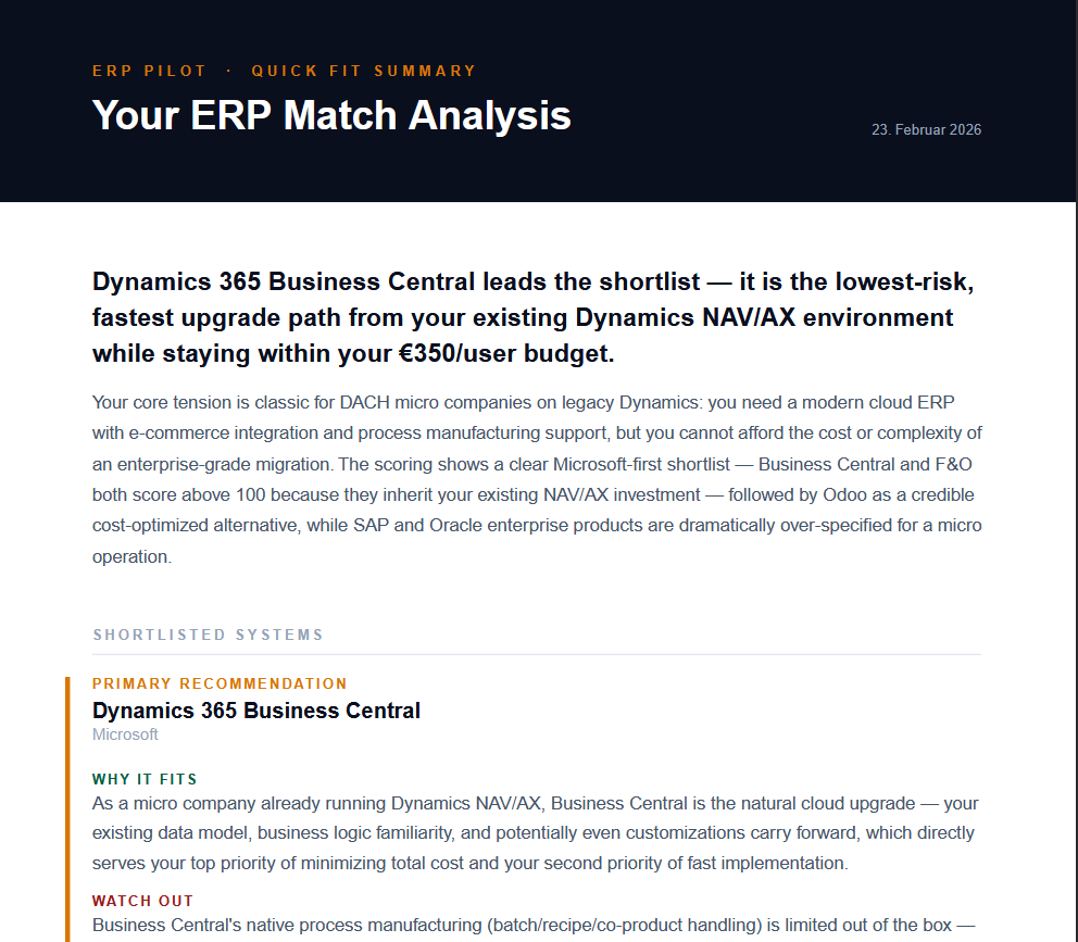 ERP Pilot gallery image