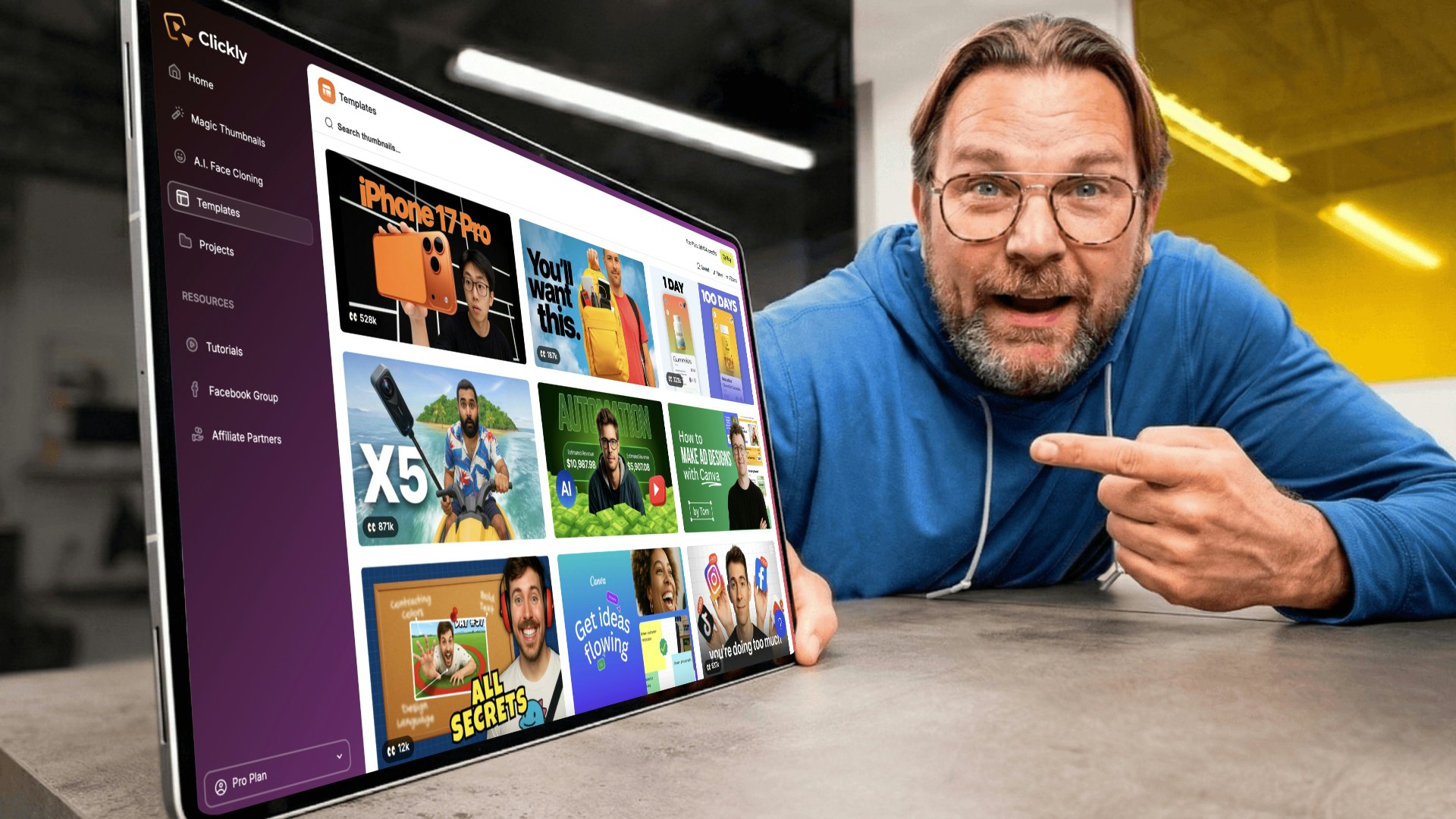 Viral Thumbnails with Clickly A.I. gallery image