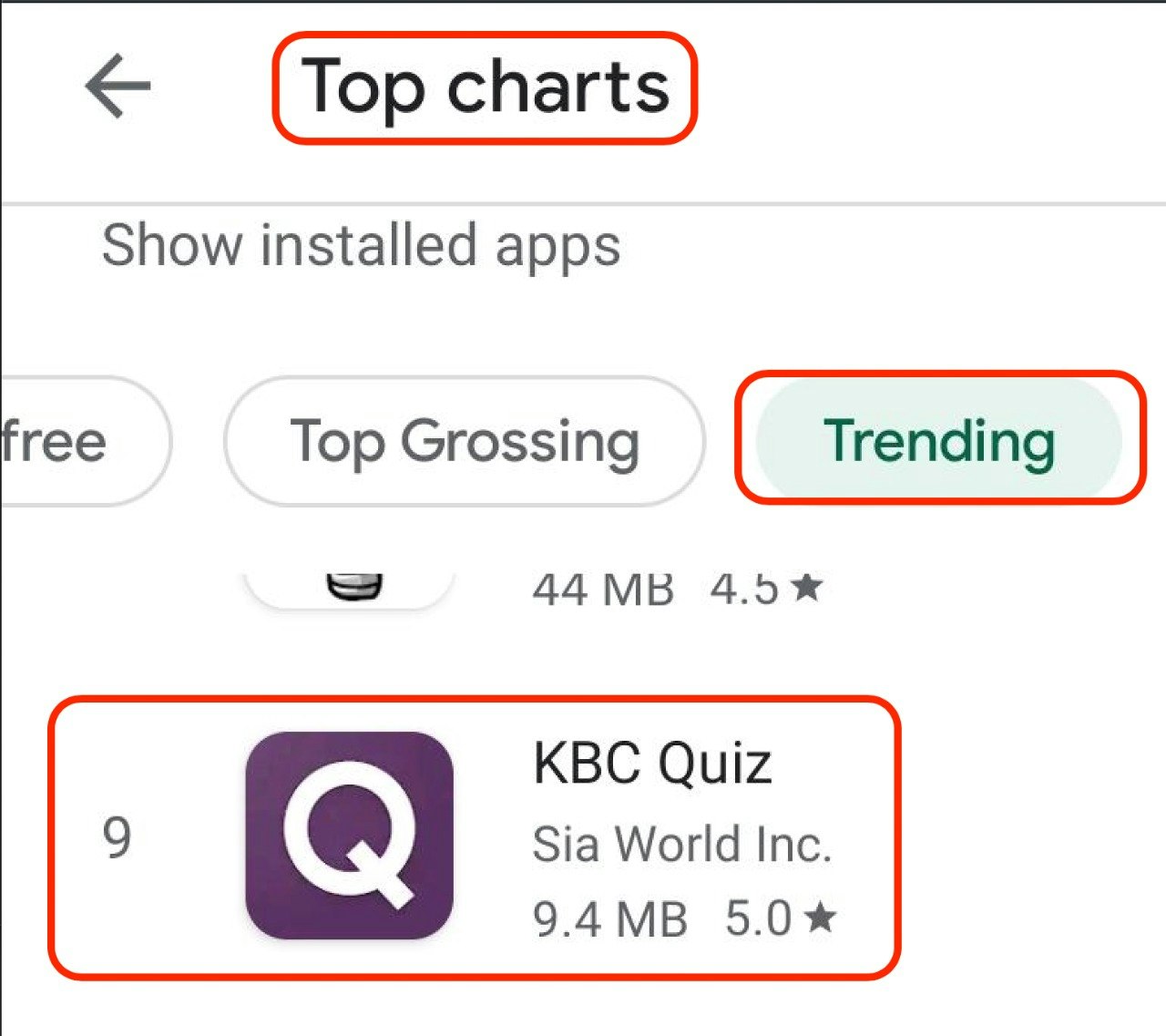KBC Quiz App gallery image