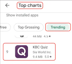 KBC Quiz App gallery image