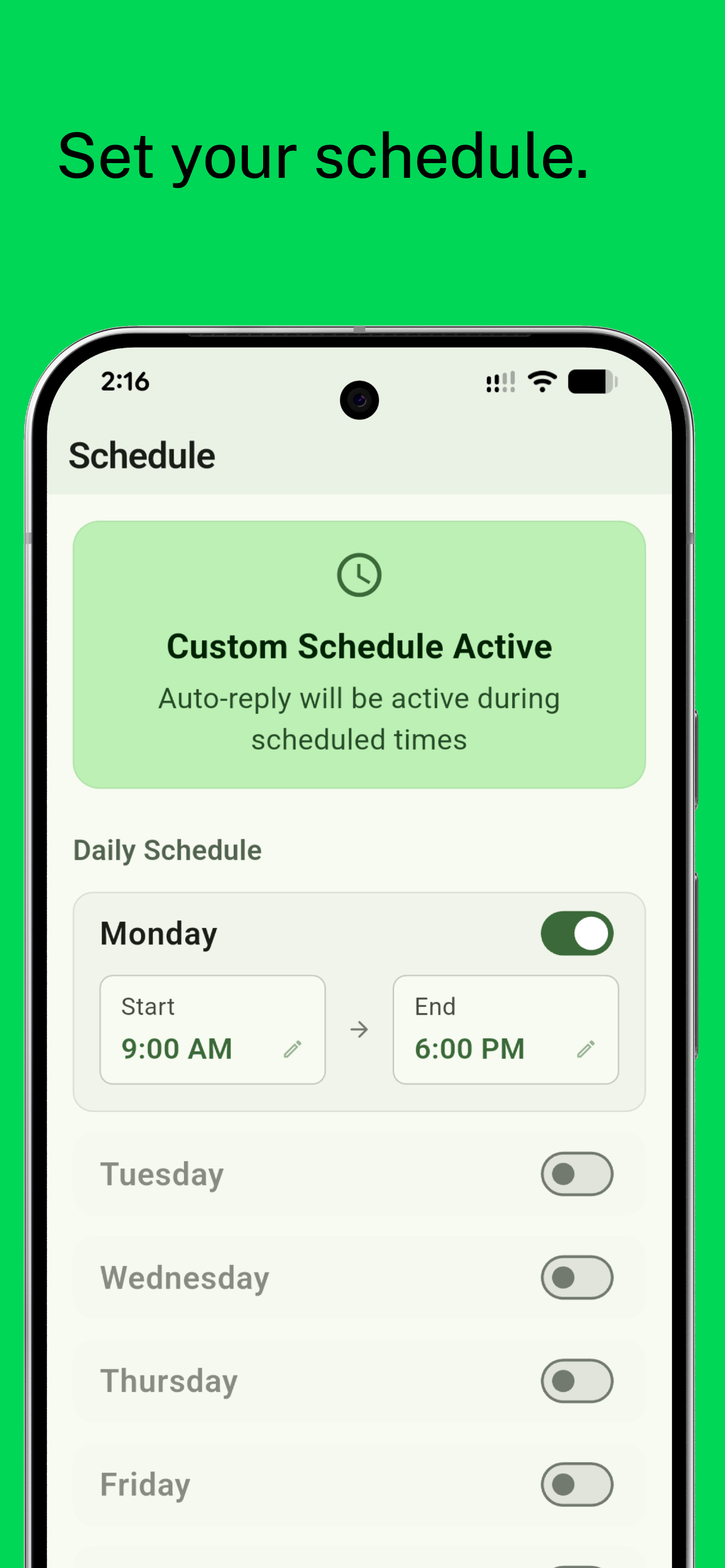 Auto Reply - AI Chatbot - Screenshot 3 showing product features and functionality