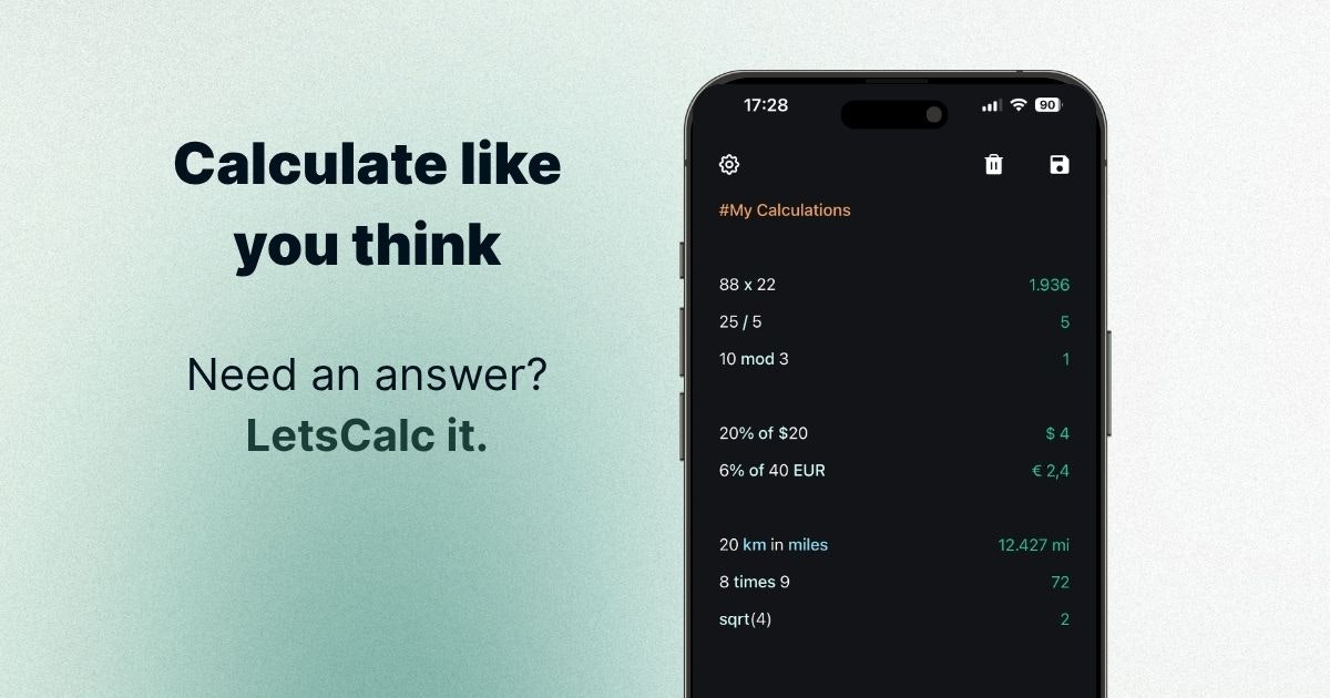 Média PermetCalc - Application de calcul intelligente basée sur du texte |calcule comme tu le penses 1