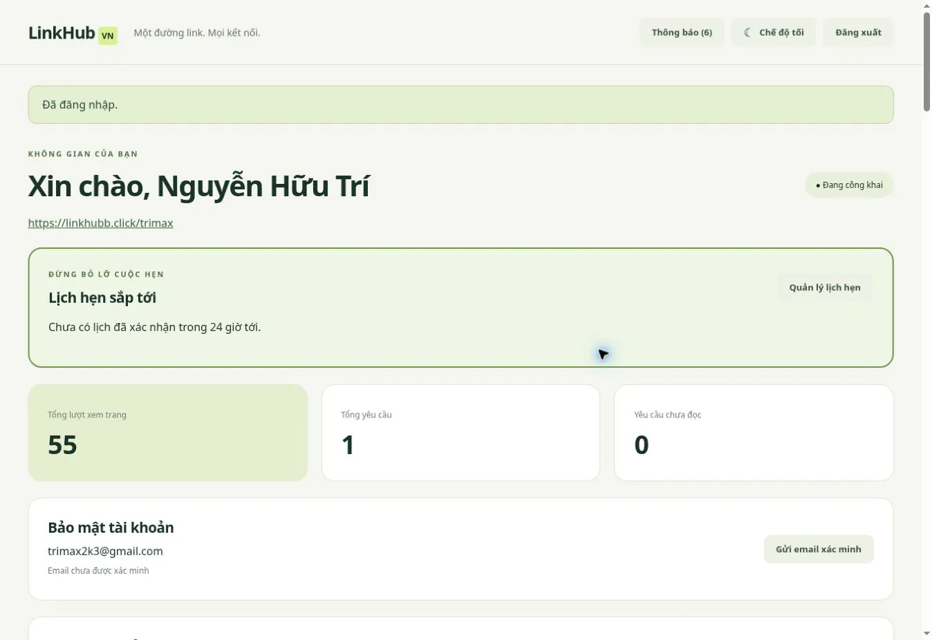 LinkHub VN · Không gian của bạn gallery image