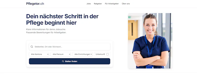 Pflegetor.ch screenshot 1