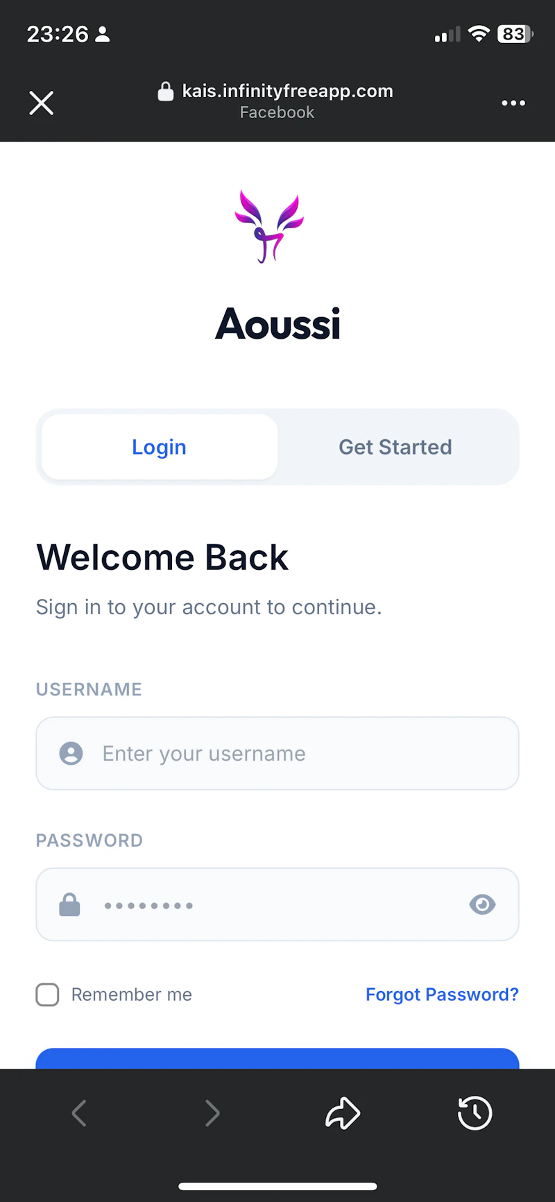 Aroussi screenshot 2