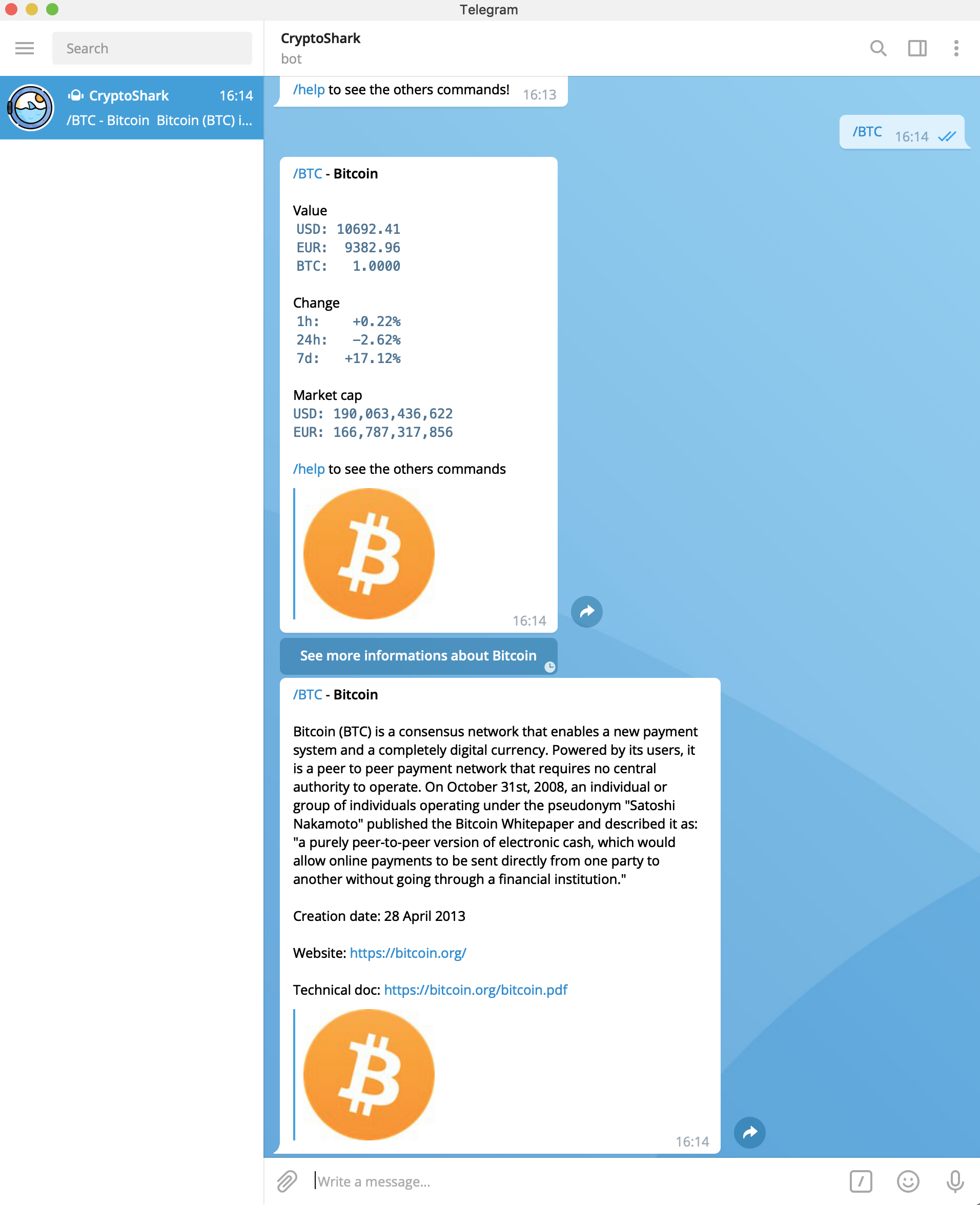 Cryptoshark: Your real-time cryptocurrency tracker on telegram | Product  Hunt