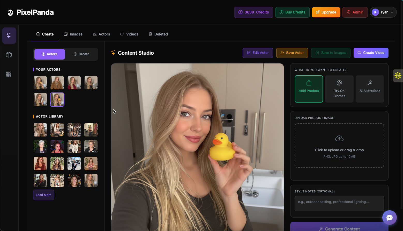 PixelPanda - Main product screenshot demonstrating key features and user interface