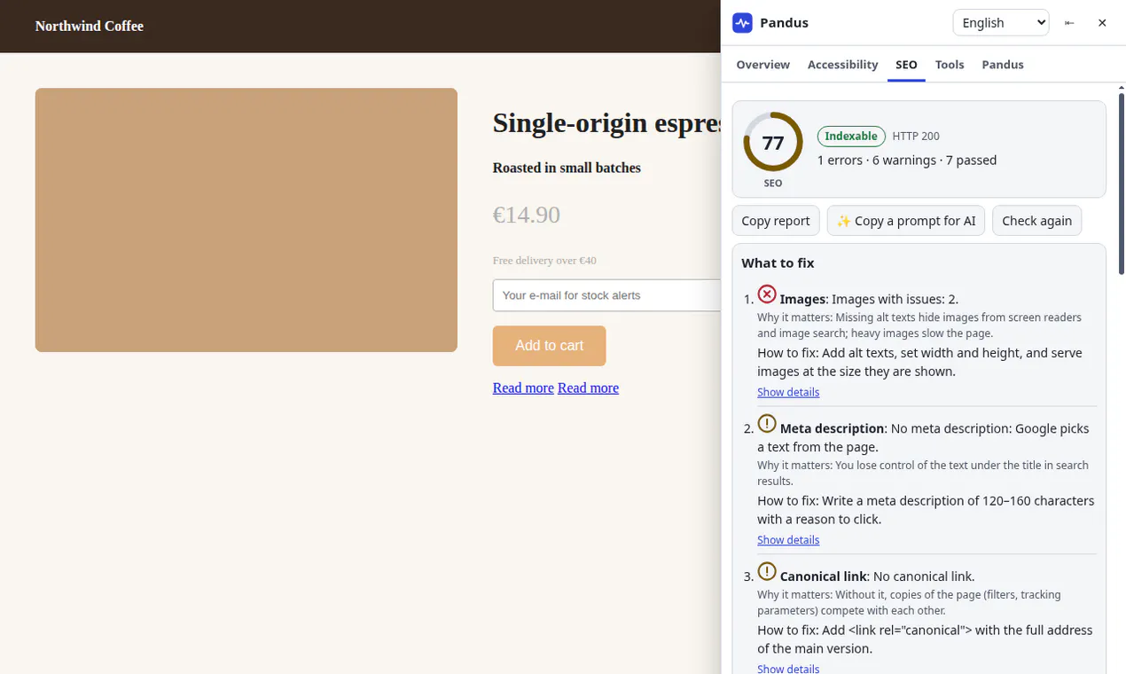 Pandus Accessibility Checker gallery image