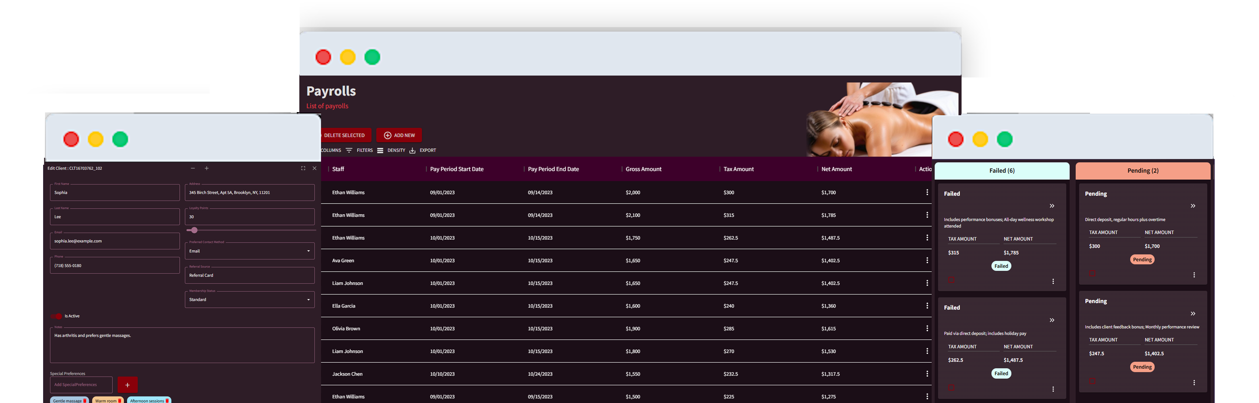 Masthera® - Main product screenshot demonstrating key features and user interface