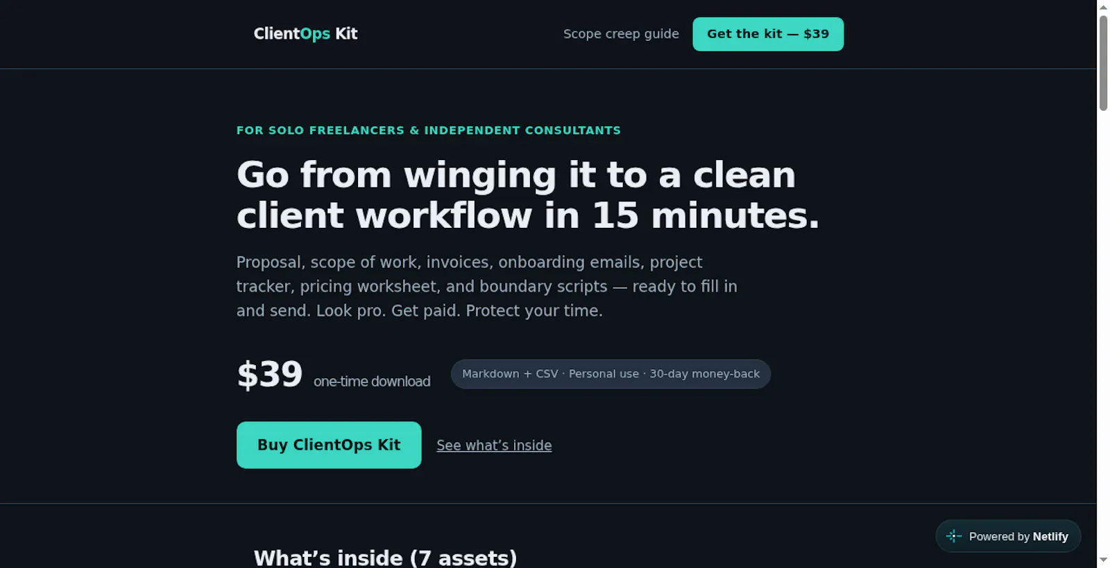 ClientOps Kit screenshot 1