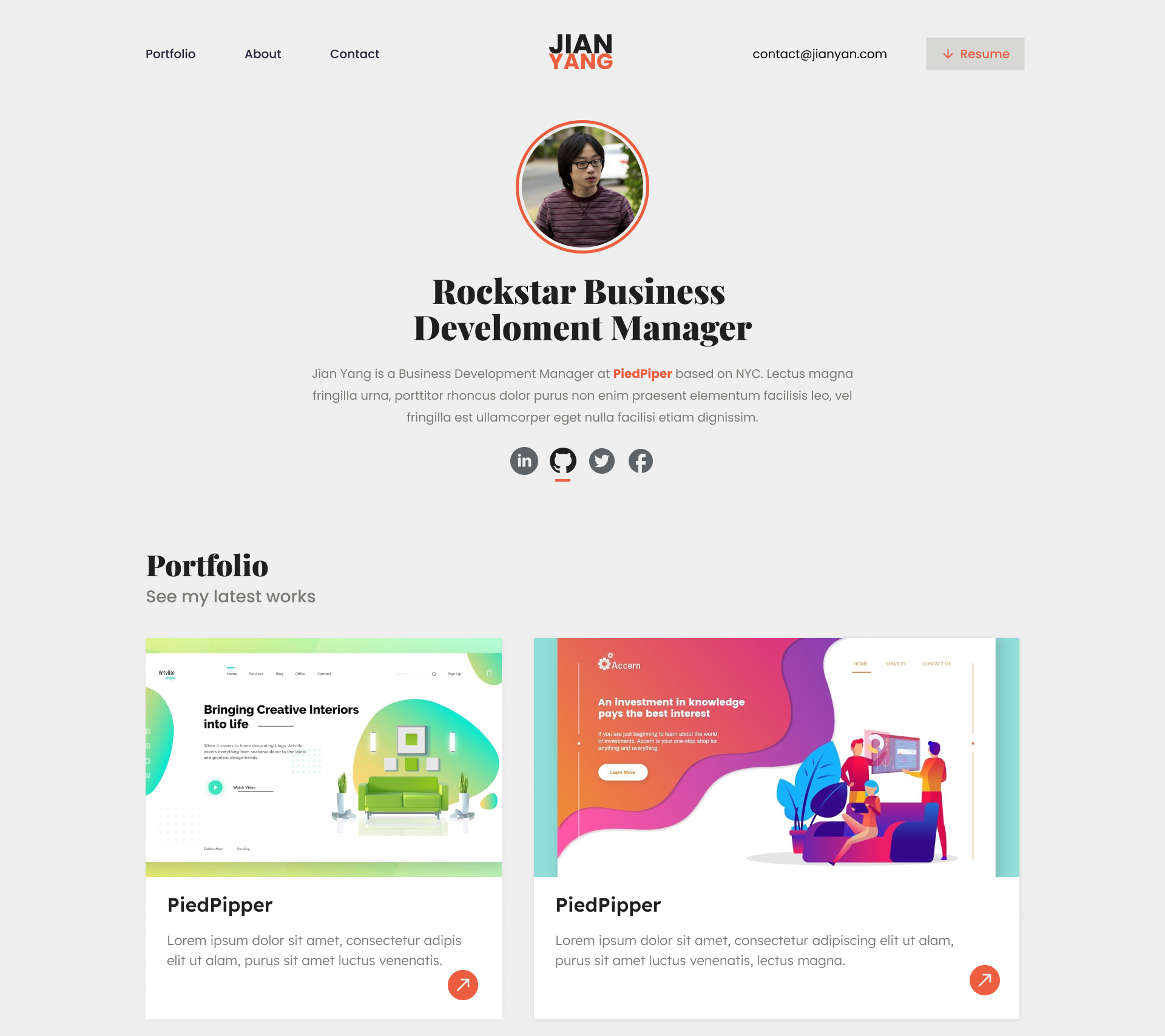 devfolio gallery image