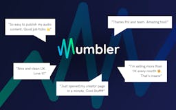Mumbler - Sell audio media 3