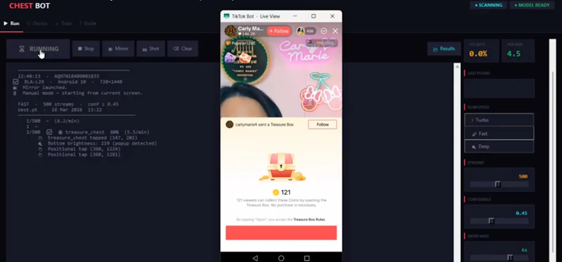 ChestBot:Auto Collect TikTok Live Chests screenshot 2