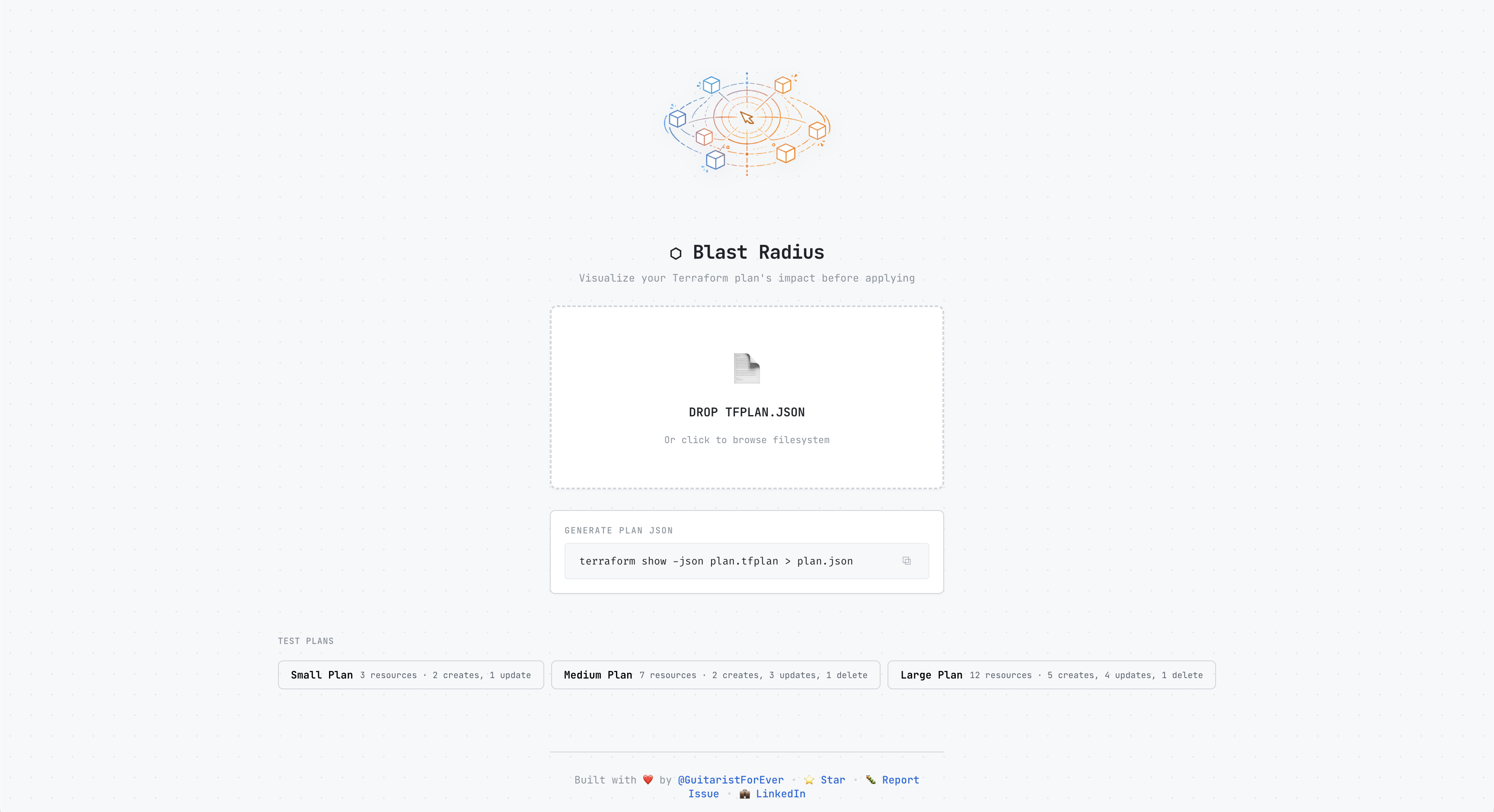 Terraform Blast Radius Explorer - Screenshot 3 showing product features and functionality