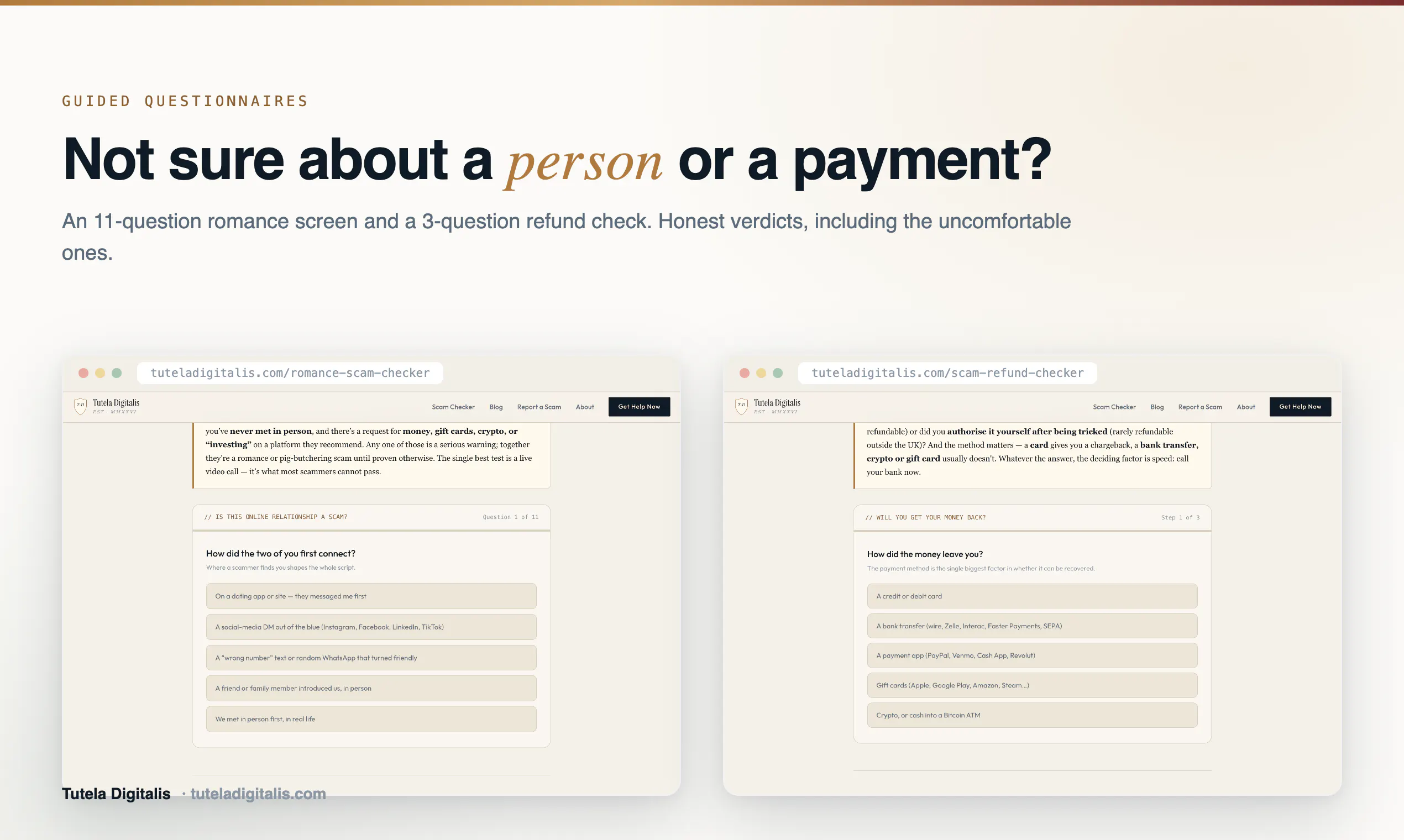 Tutela Scam Defense Toolkit gallery image