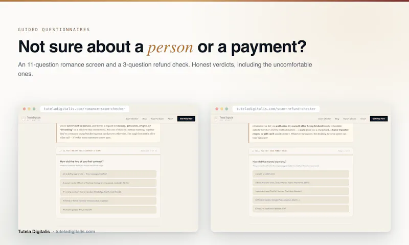 Tutela Scam Defense Toolkit screenshot 4