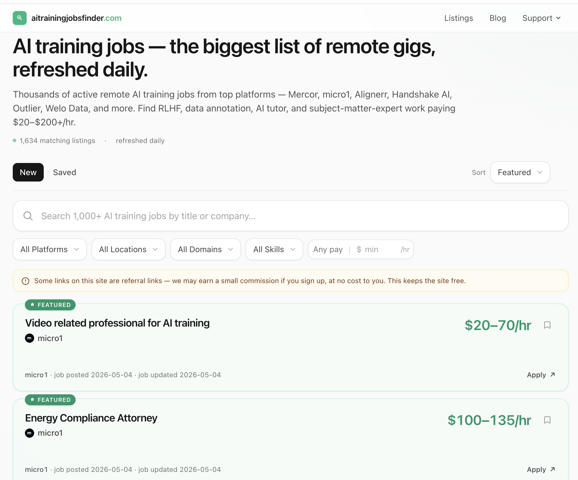 AI Training Jobs Finder gallery image