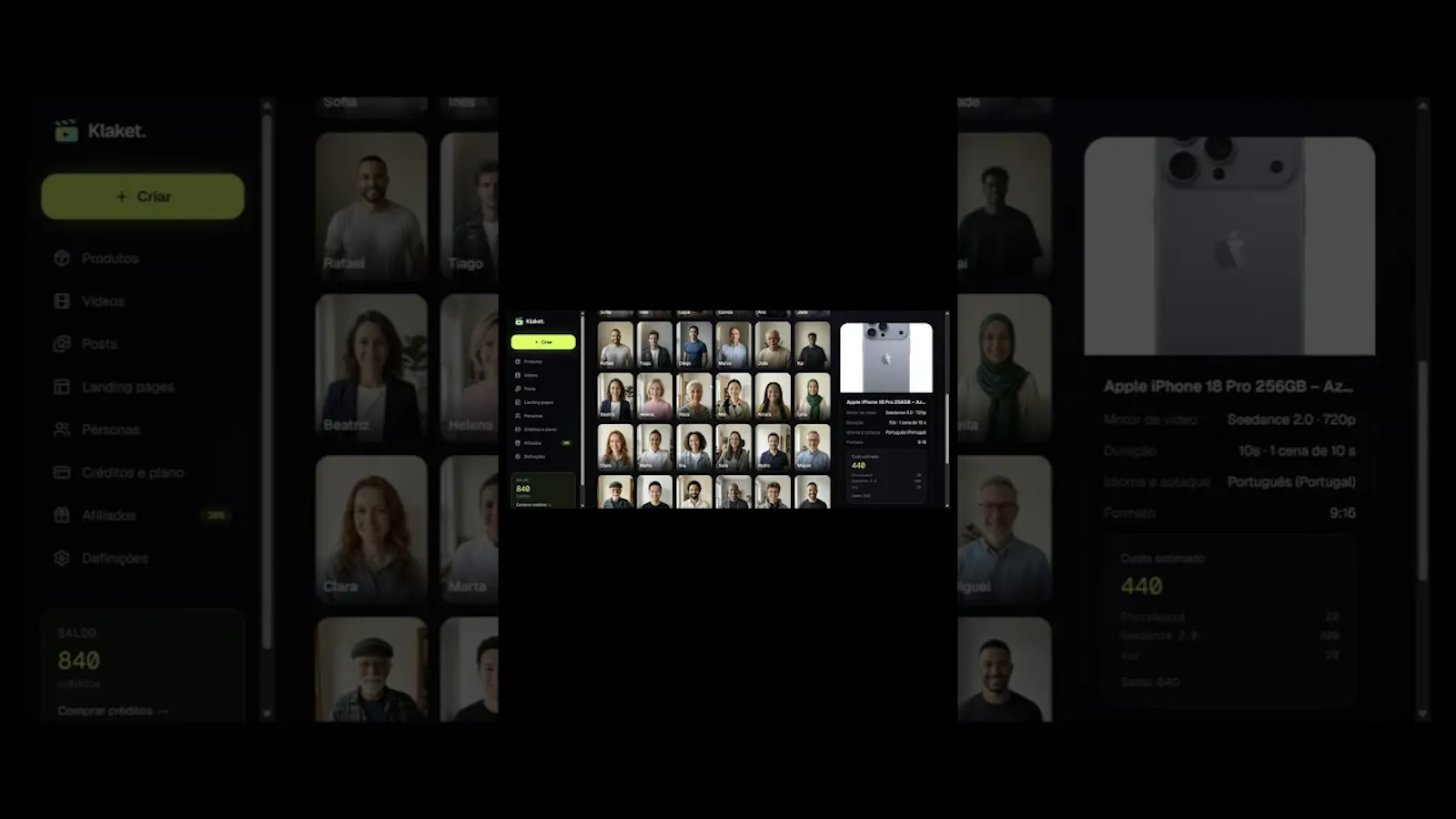 Klaket.io screenshot 1 (video preview)