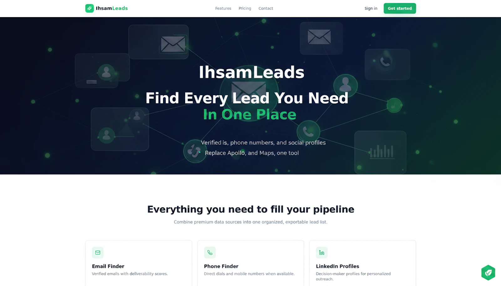 IhsamLeads  Find Every Lead In One Place screenshot 1