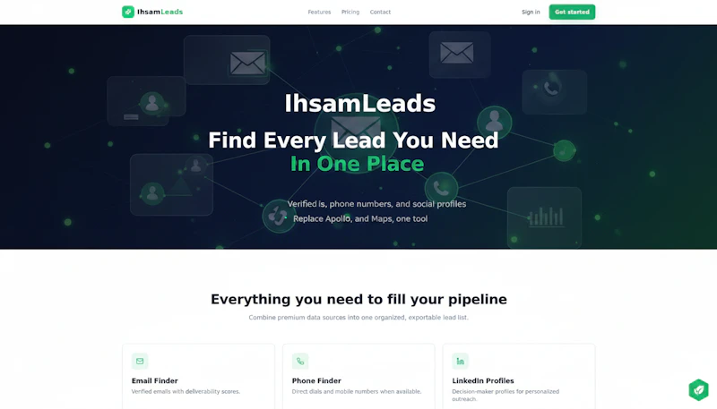 IhsamLeads  Find Every Lead In One Place screenshot 1