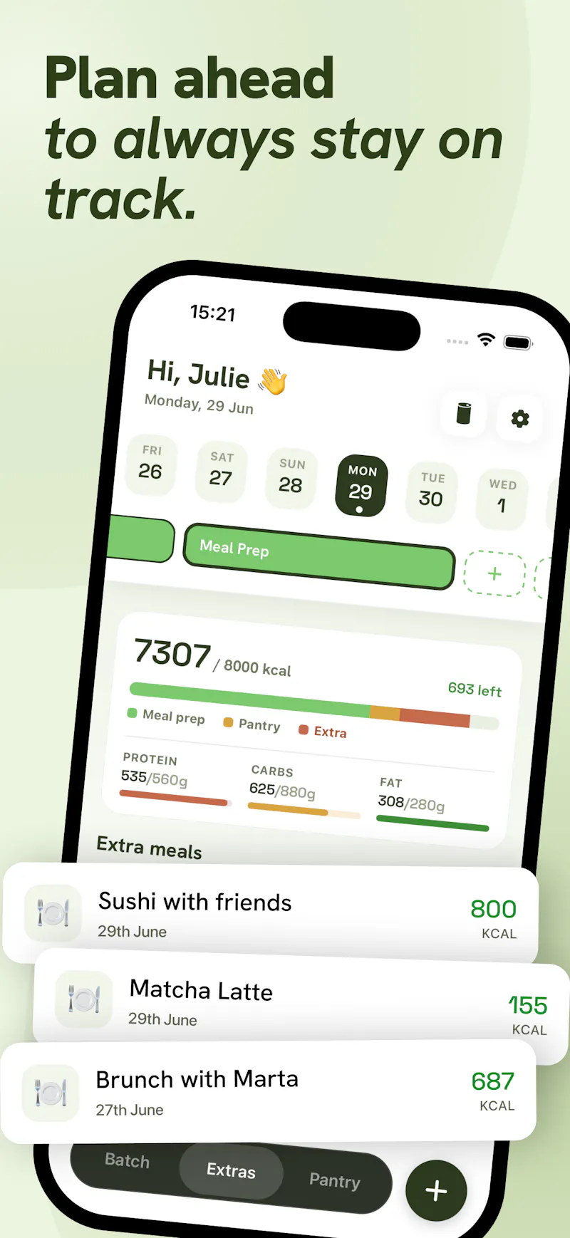 Batch: Meal prep calorie tracker screenshot 5
