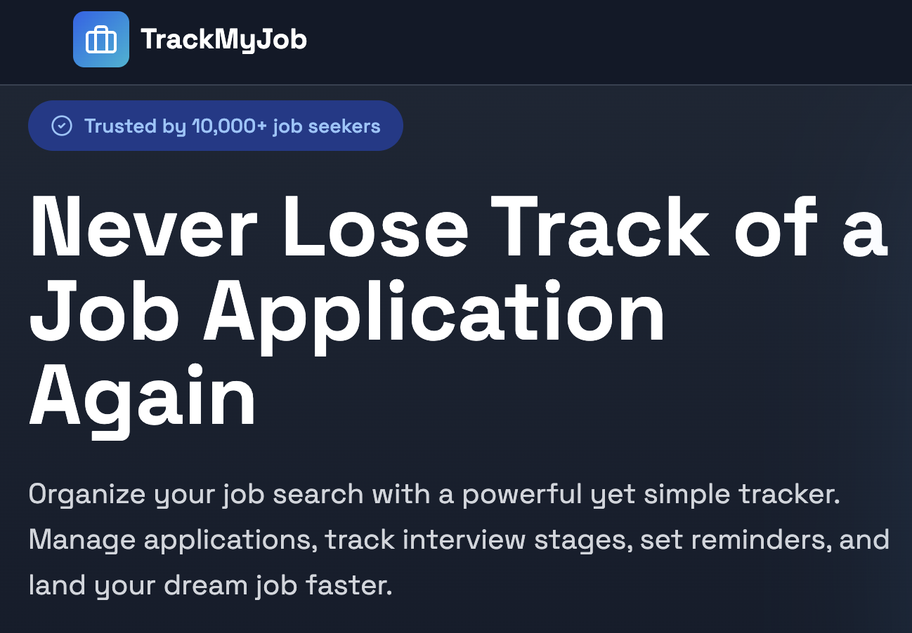 TrackMyJobs gallery image