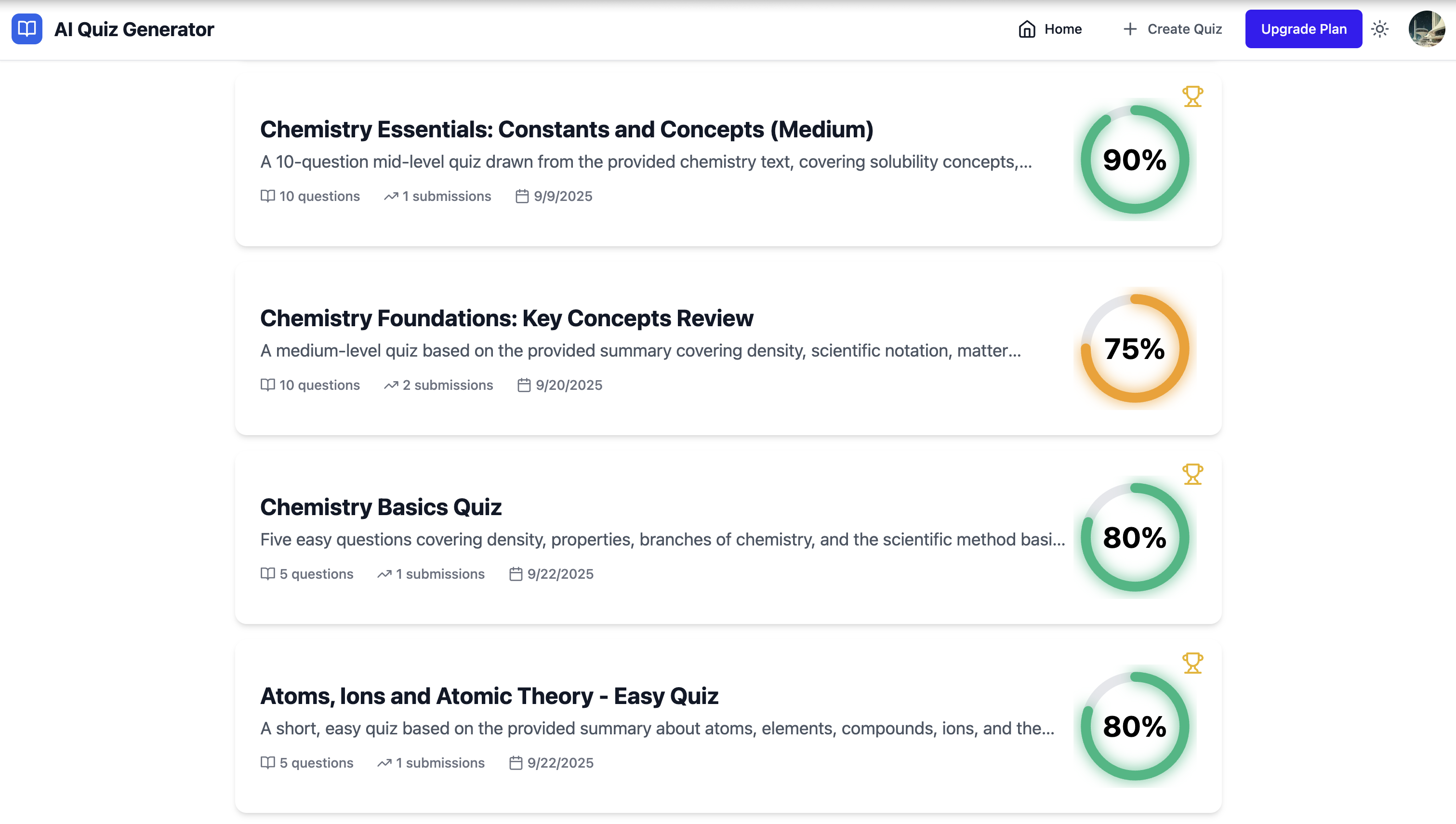 AI Quiz Generator gallery image