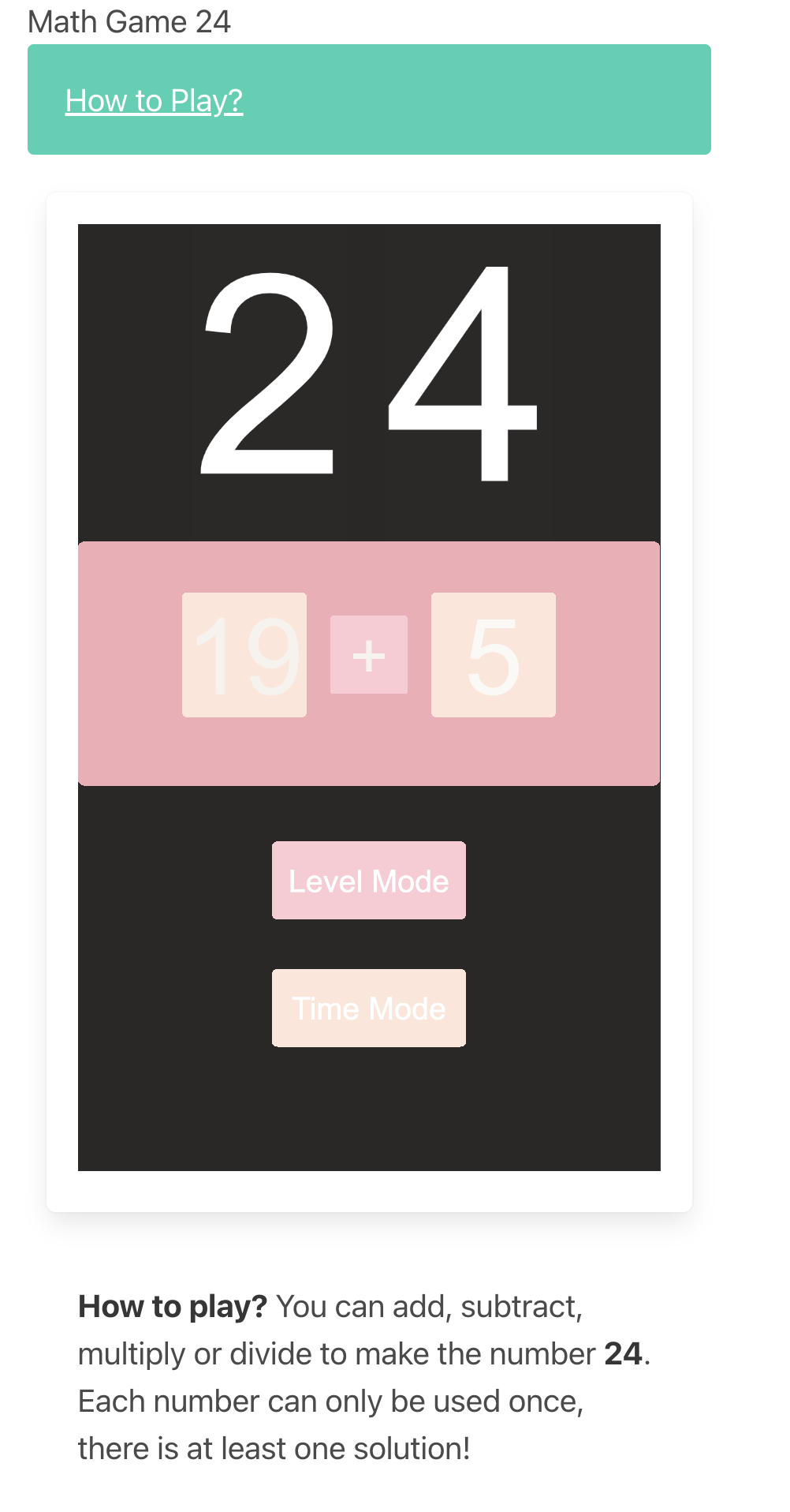 Gioco educativo 24 media 3