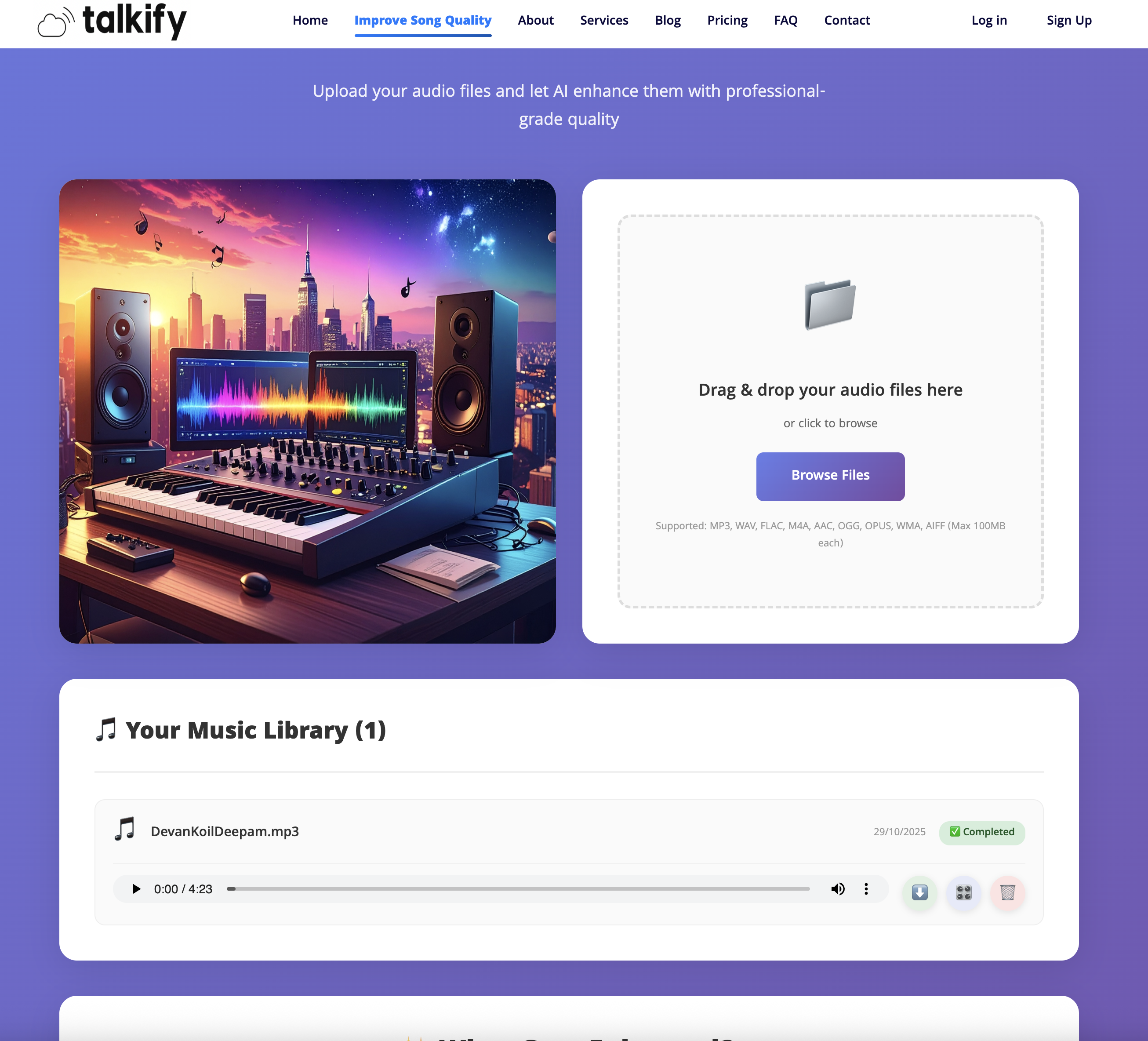 Talkify - Screenshot 3 showing product features and functionality