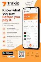 Trakio — Subscription Tracker gallery image