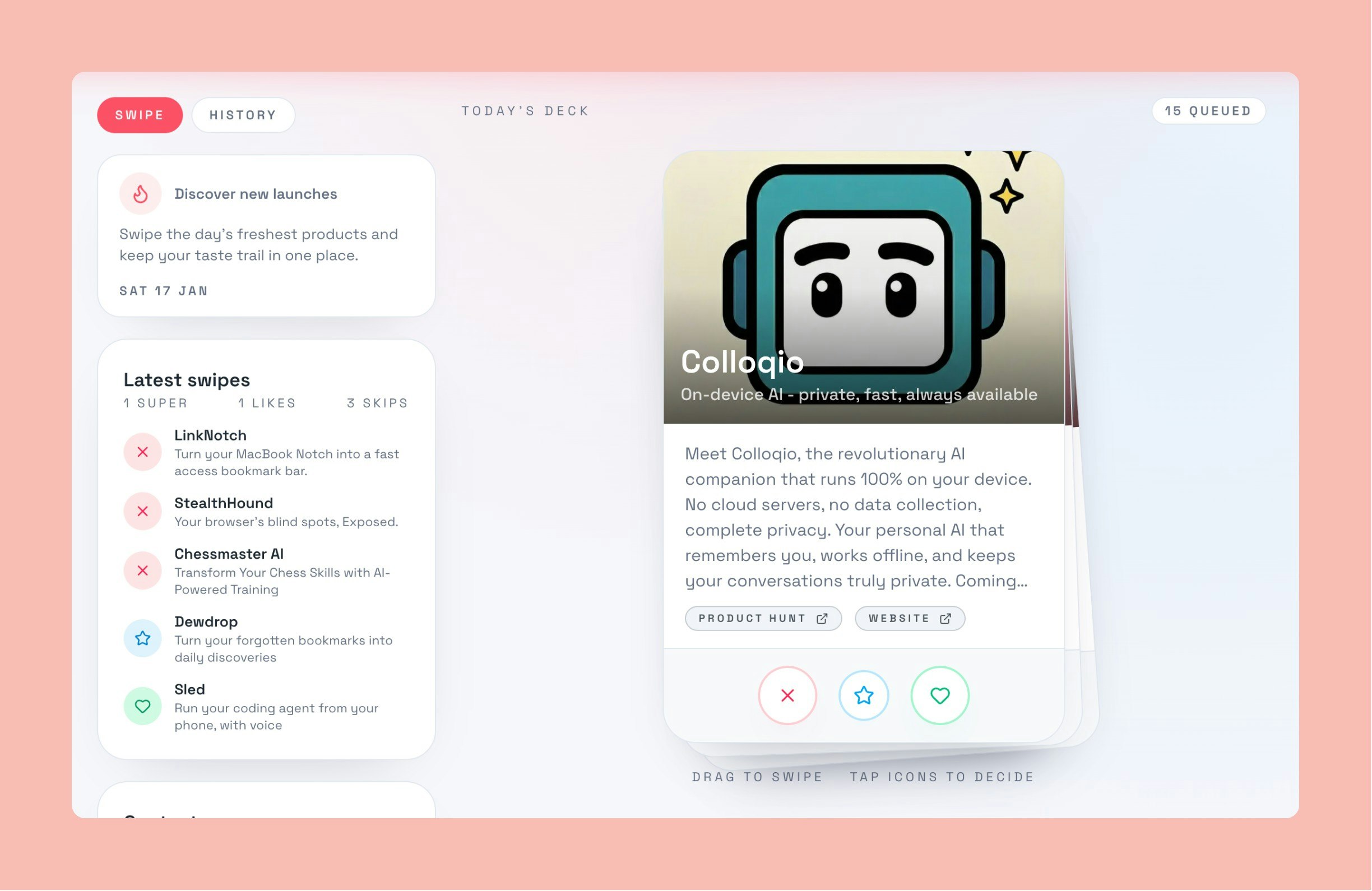 Phinder - Screenshot 2 showing product features and functionality