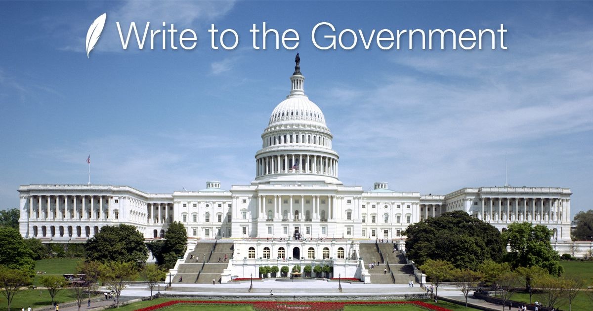 Write to the Government