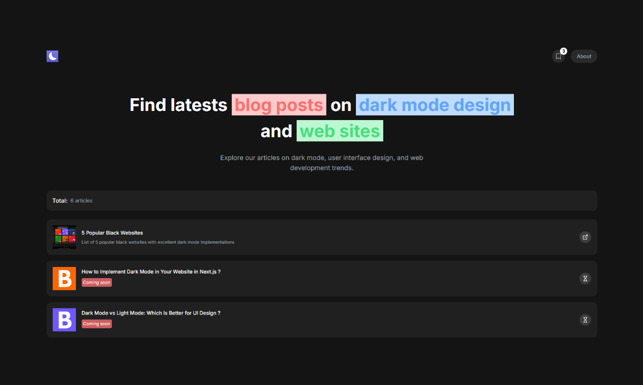 Karanlık Mod web siteleri medya 3