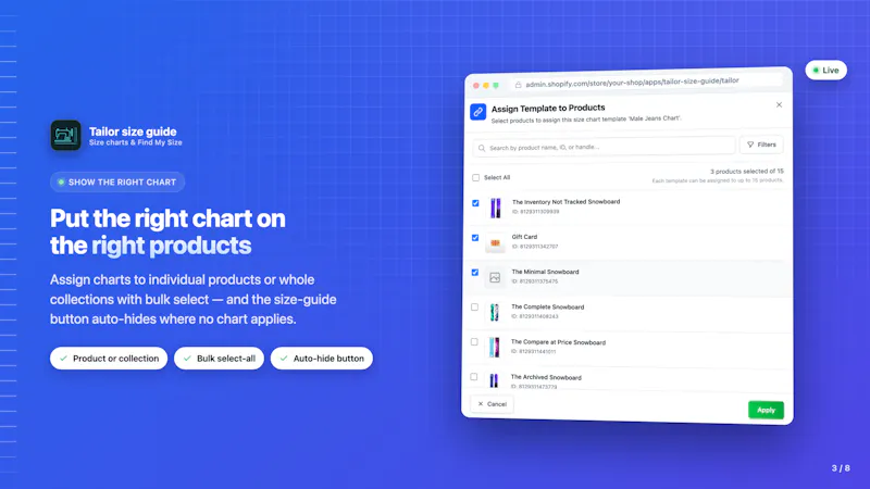 Size Chart & Size Recommender  screenshot 7