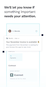Mídia 3 de Revelo Go – o Pocket Hub do seu trabalho - Todas as suas informações de trabalho e pagamento, na sua mão
