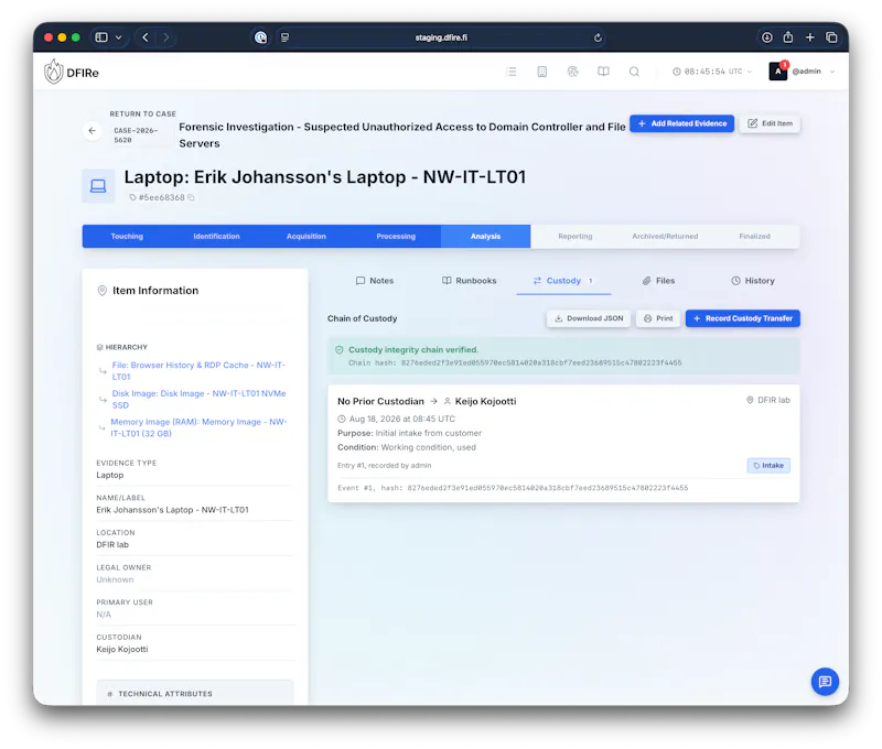 DFIRe - A Cyber Incident Platform screenshot 6