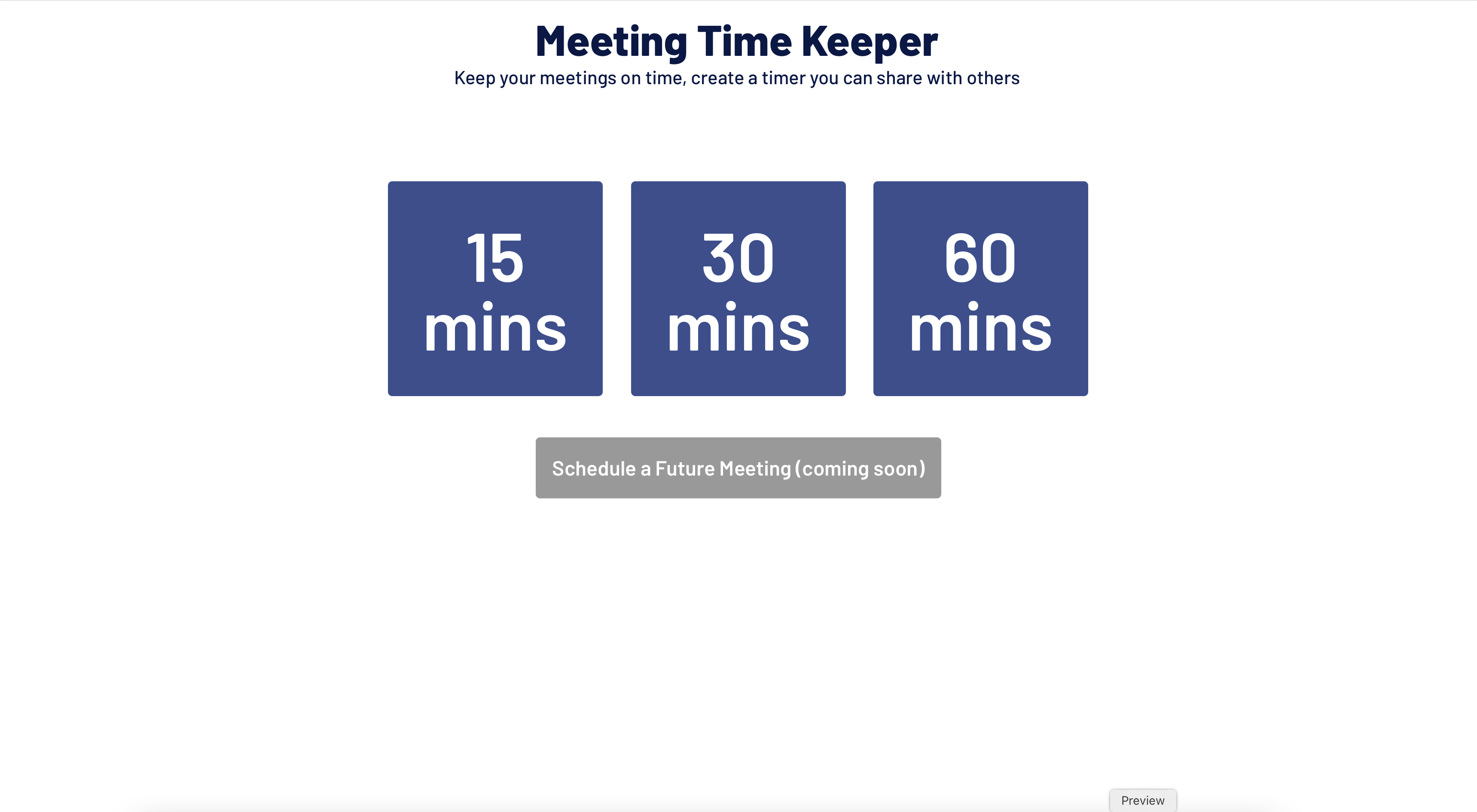Remote Meeting Time Keeper gallery image