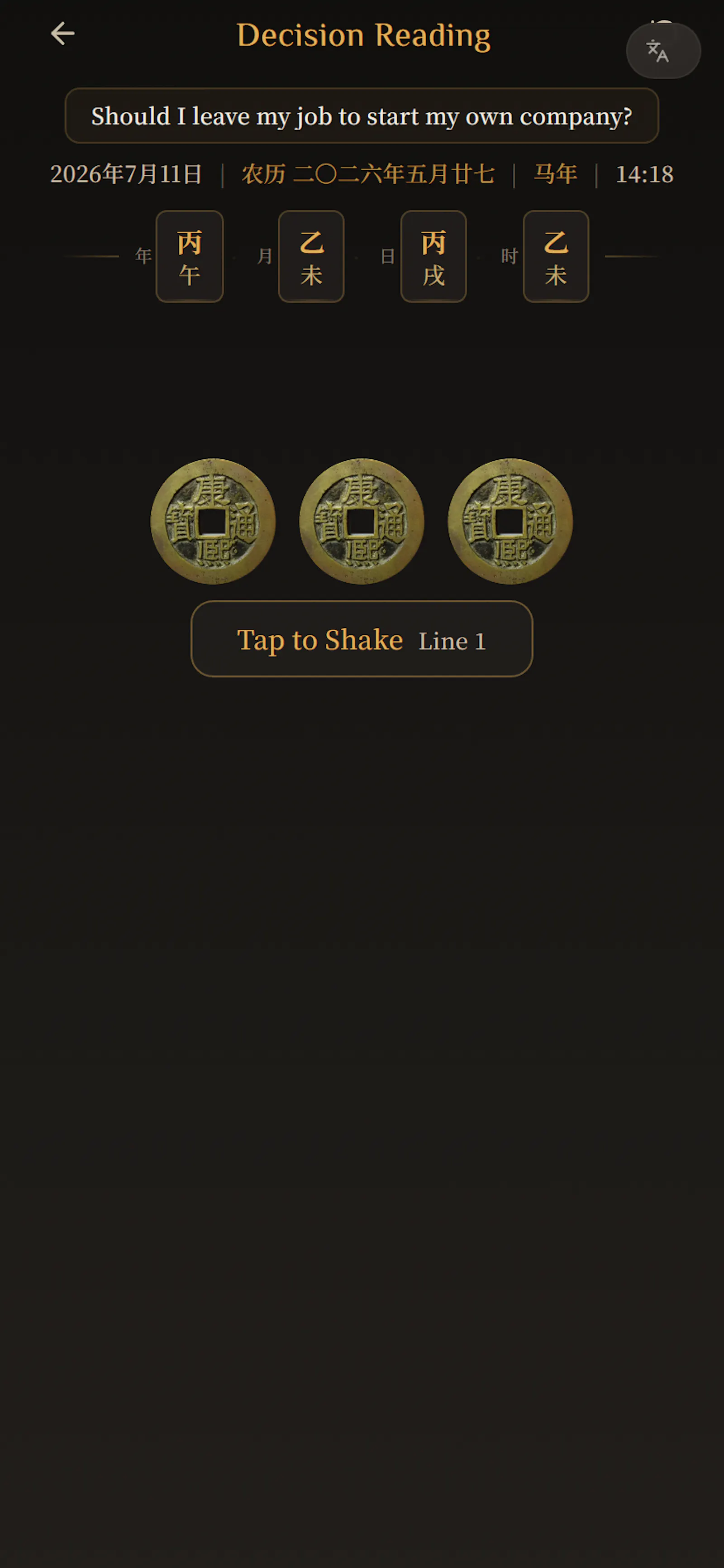 I Ching Decision Companion screenshot 2