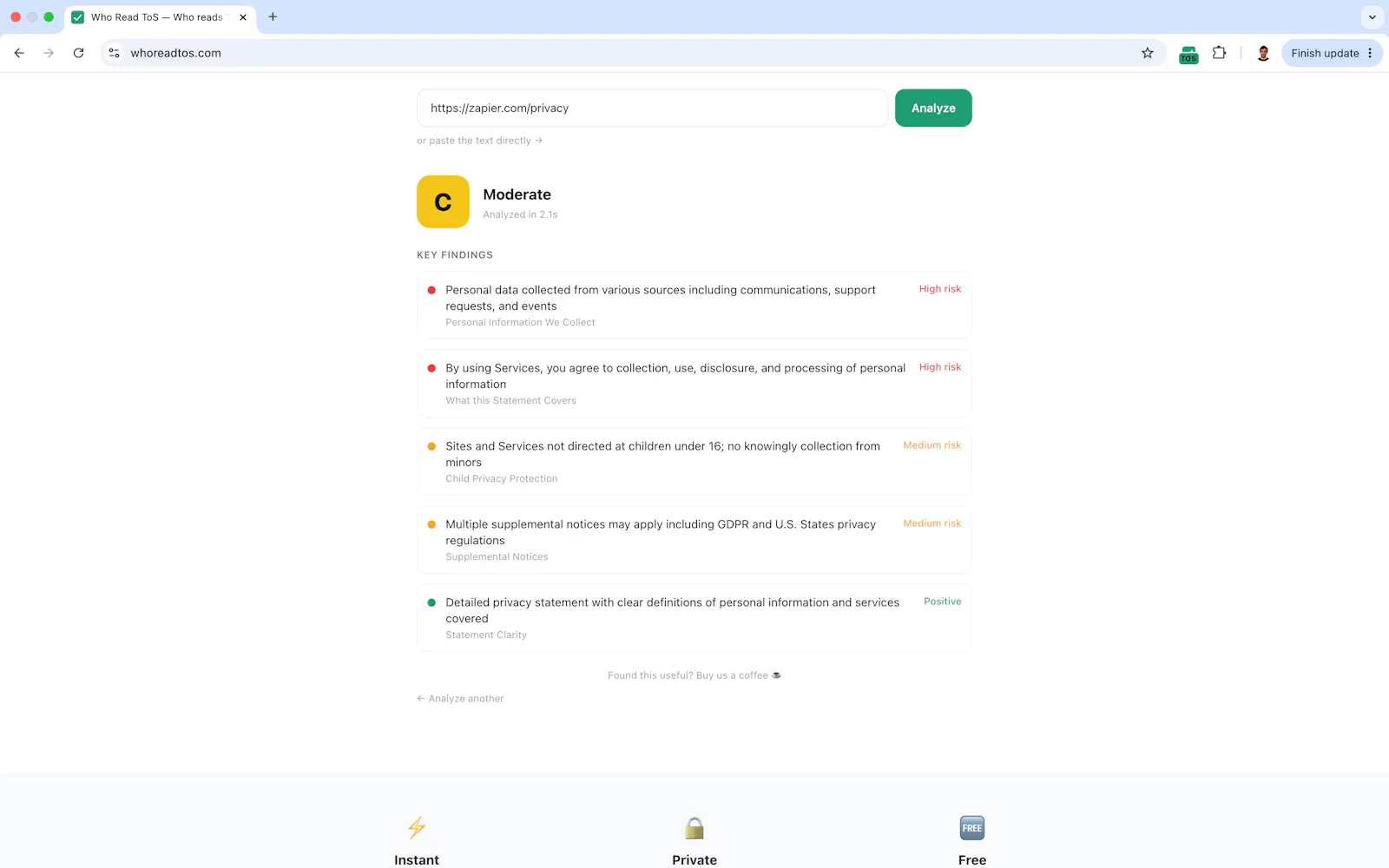 Who Read ToS screenshot 2