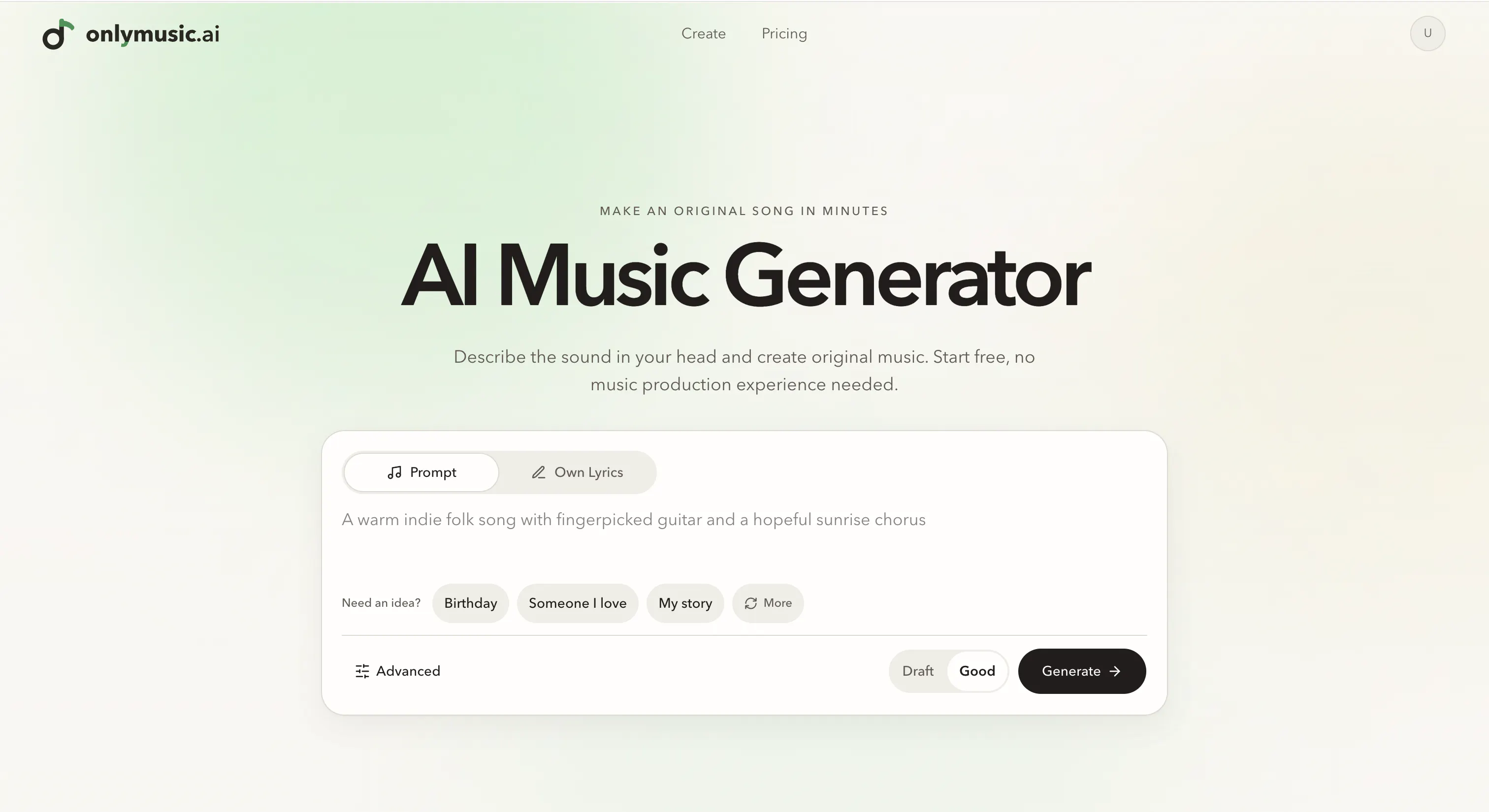 onlymusic.ai gallery image