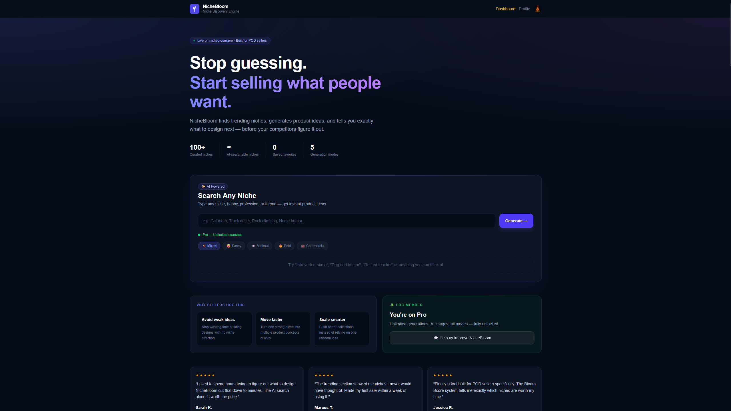 NicheBloom gallery image