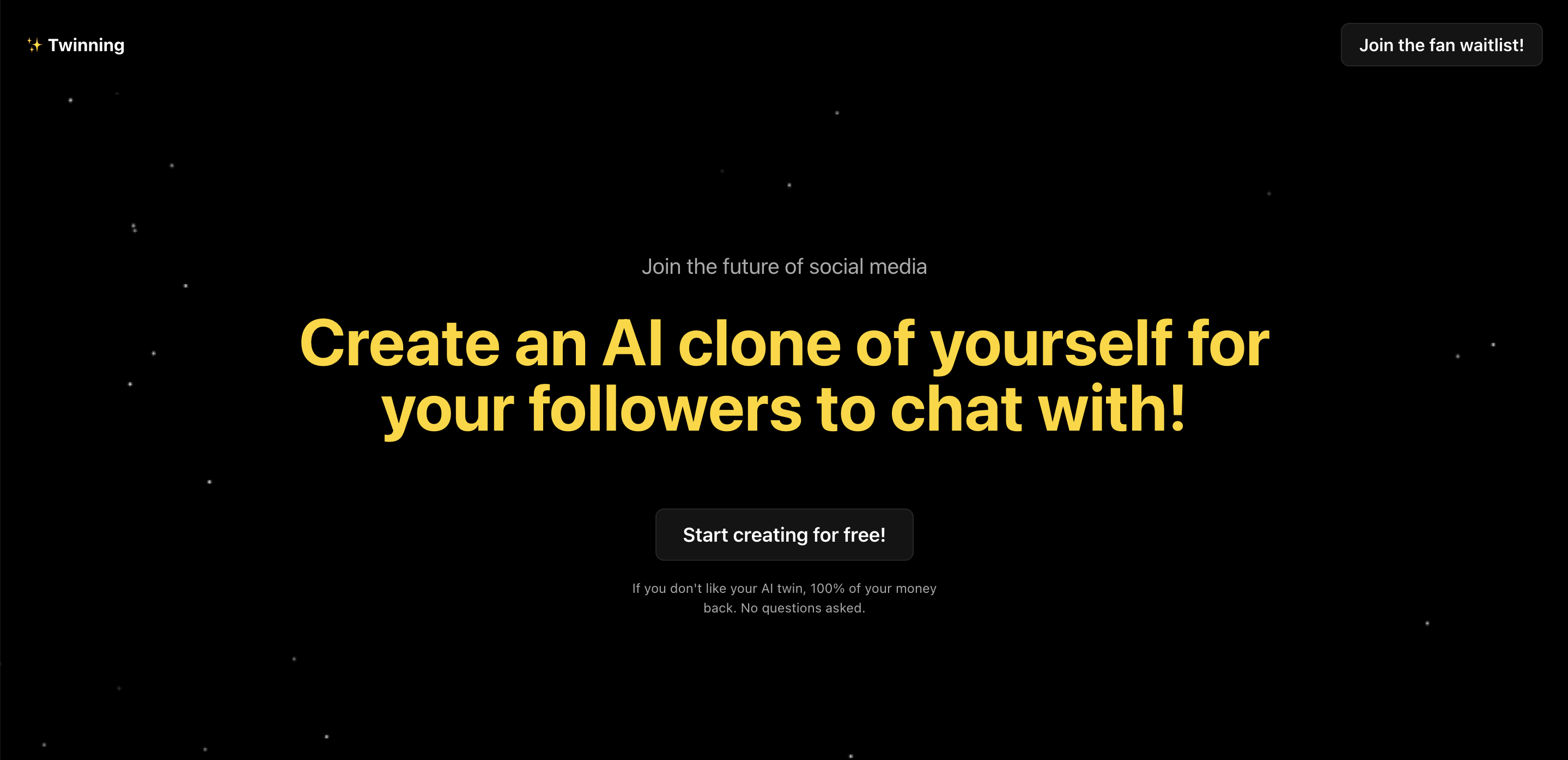 Twinning Ai — product overview and interface preview