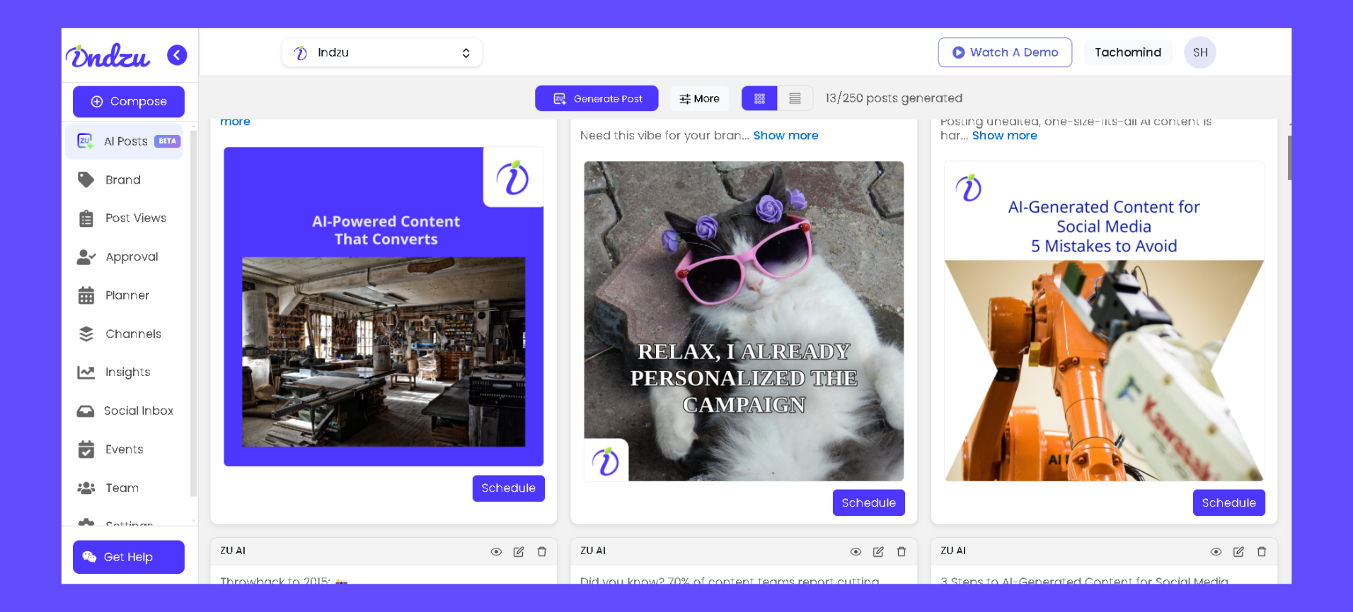 Indza Social 2.0 - 1つのツールですべてのCanvaバッファーChatGPTの1つのツールメディア7