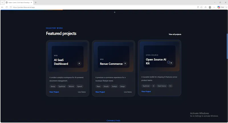 Premium Developer Portfolio Template screenshot 5