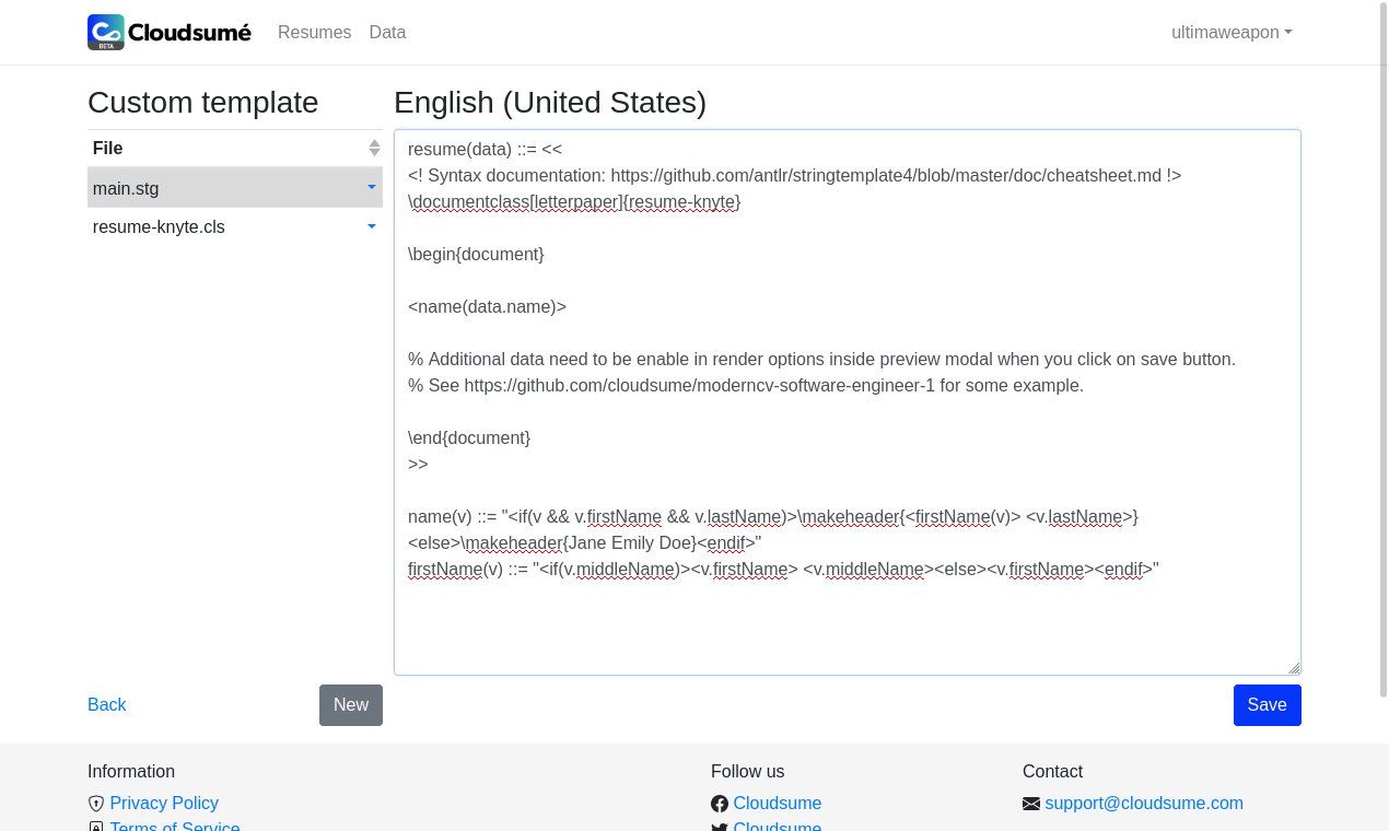 Cloudsumé gallery image