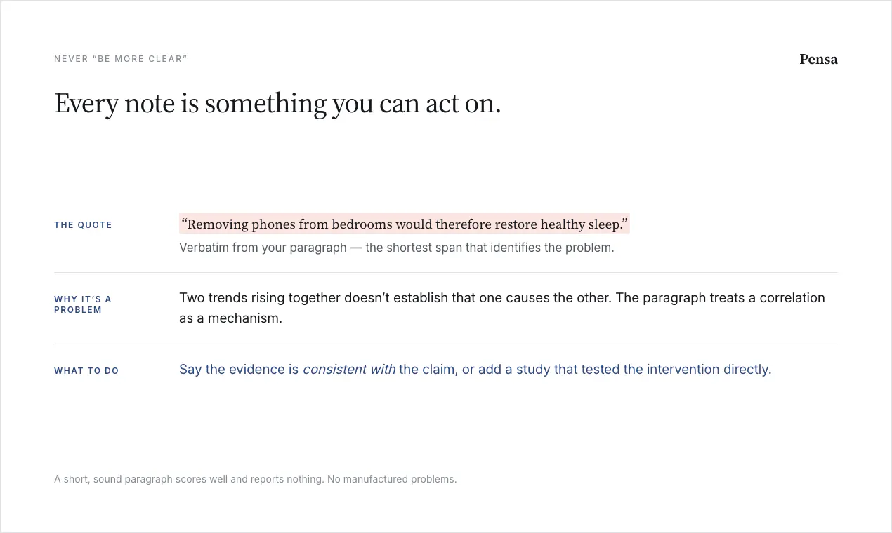 Pensa screenshot