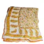 Handmade Floral Light Brown Cotton Quilt
