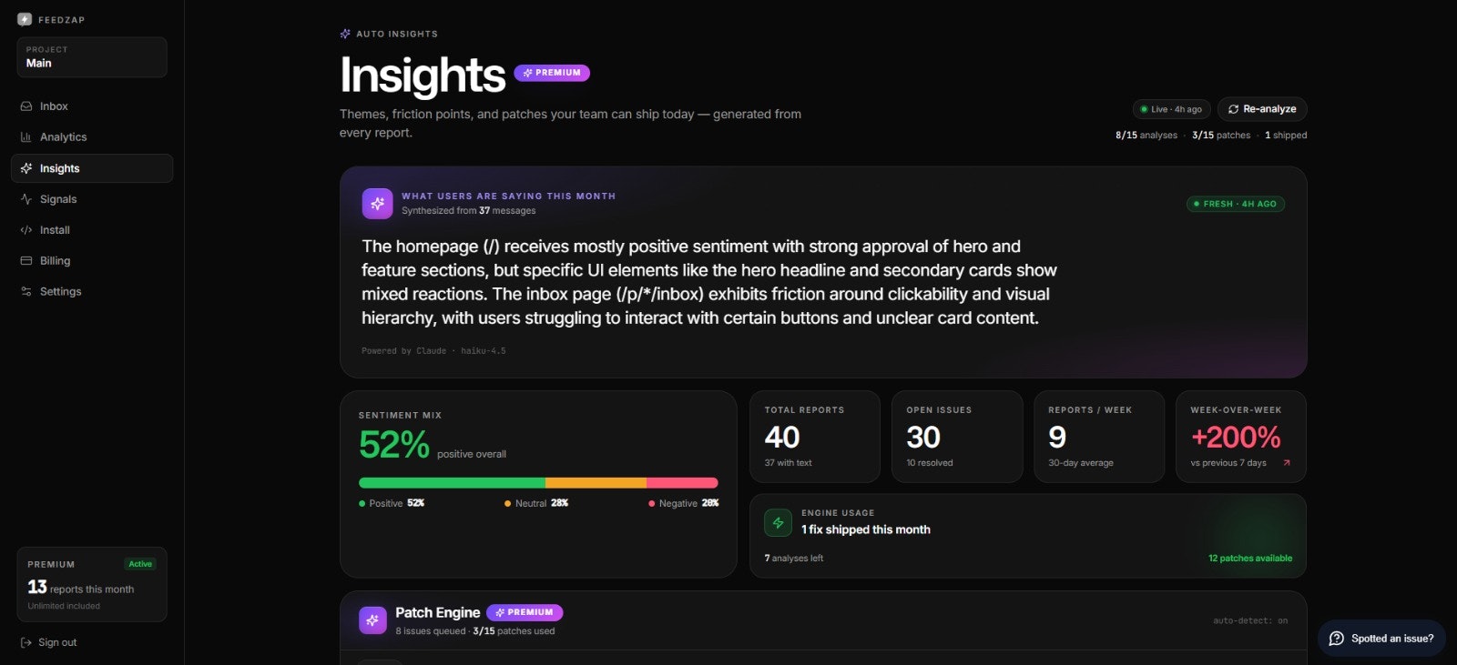 Feedzap - AI Bug Tool gallery image