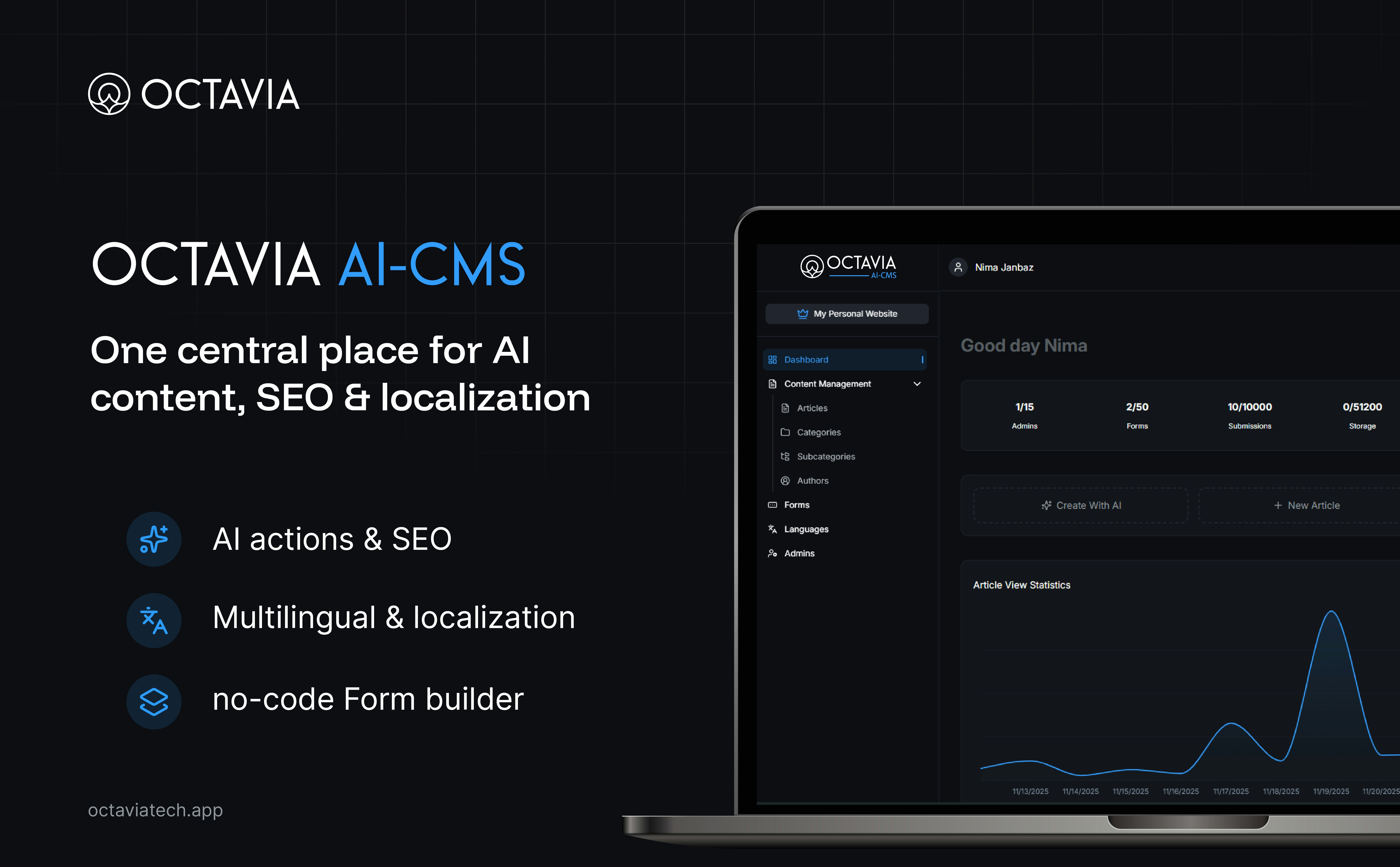 Octavia AI-CMS gallery image
