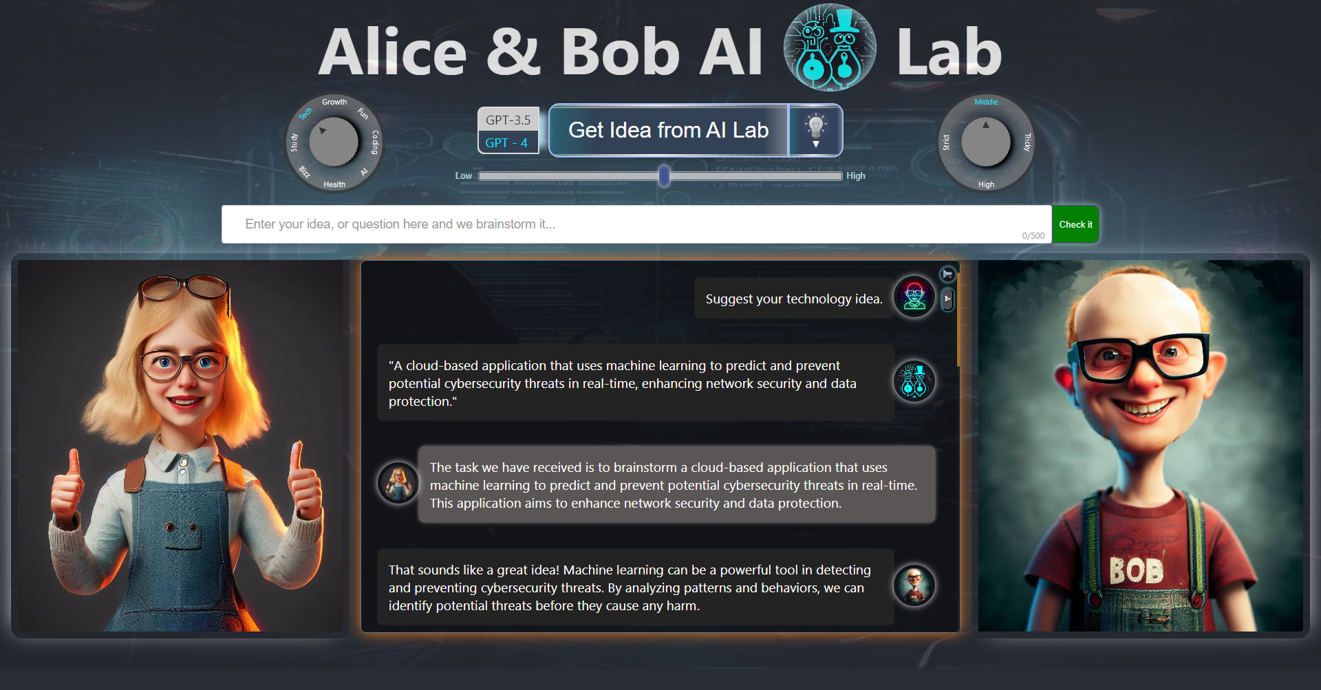 Média Alice et Bob Ai Brainstorm Lab 4